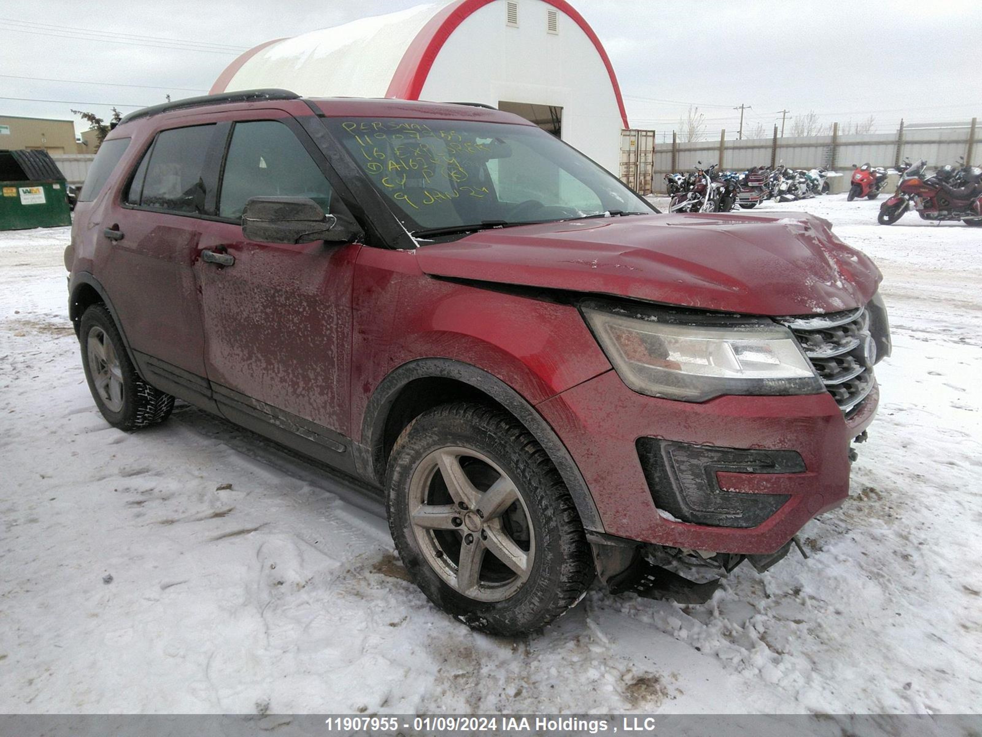 FORD EXPLORER 2016 1fm5k8b8xgga16284