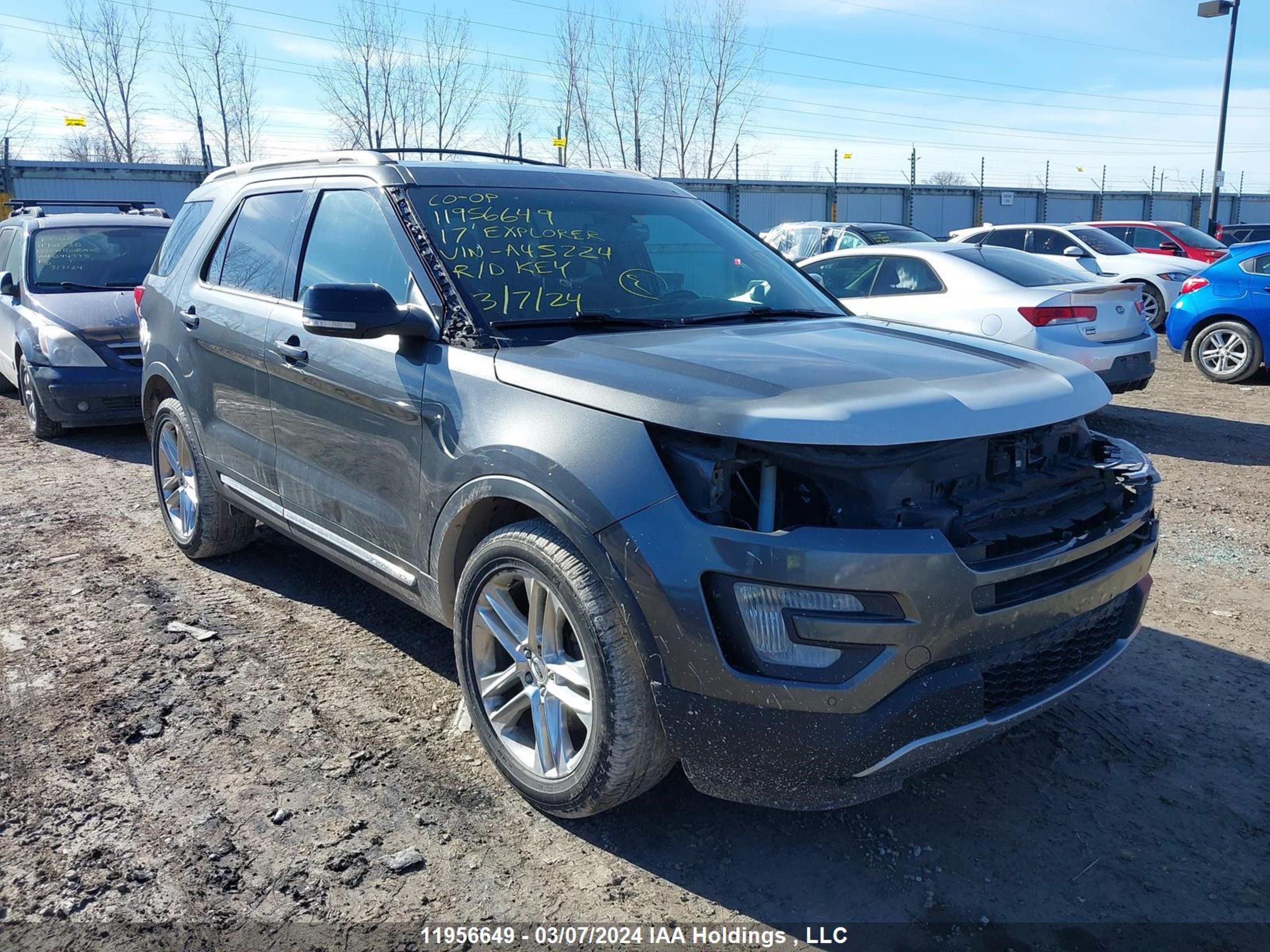 FORD EXPLORER 2017 1fm5k8d87hga45224