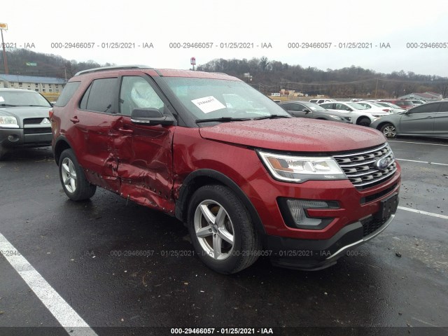 FORD EXPLORER 2017 1fm5k8dh0hga22528