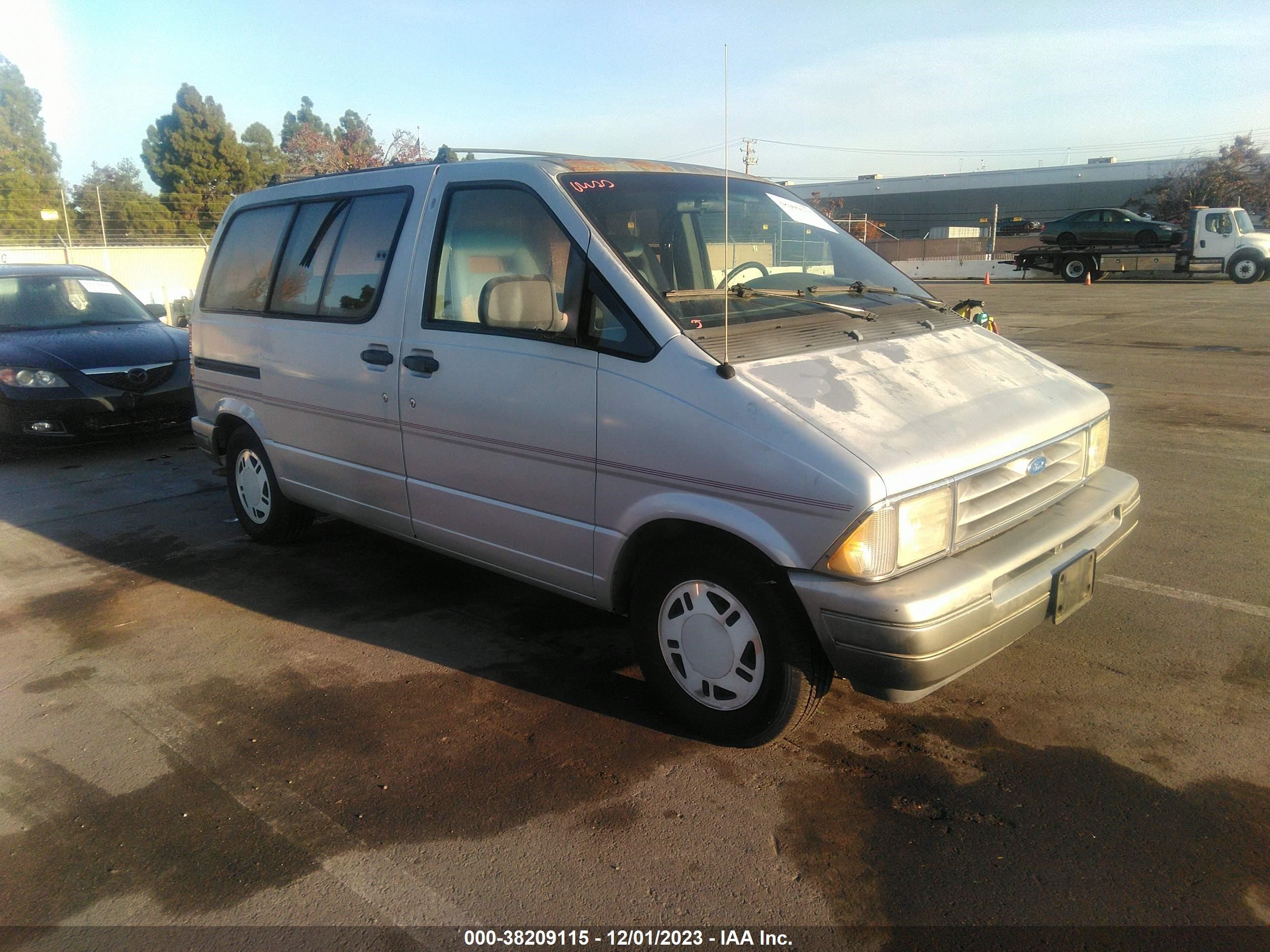 FORD AEROSTAR 1993 1fmca11u3pzc12569