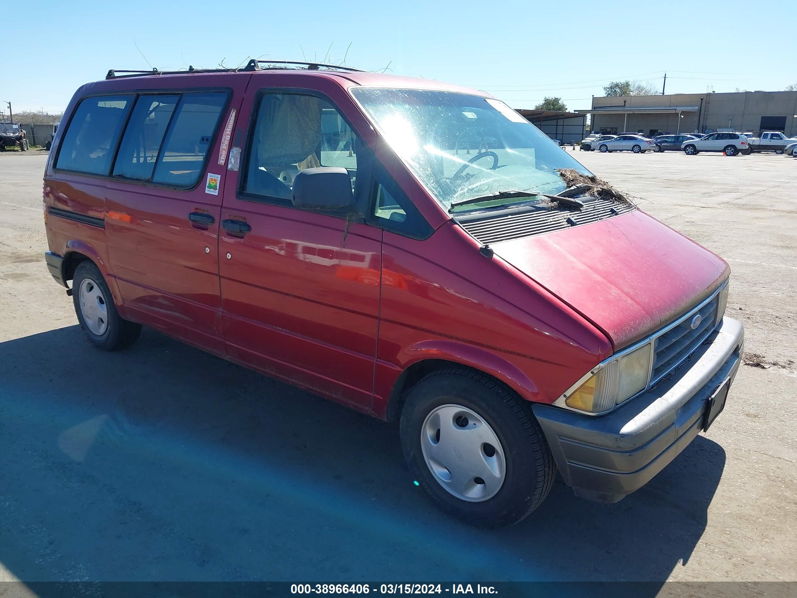 FORD AEROSTAR 1996 1fmca11u8tzb02031