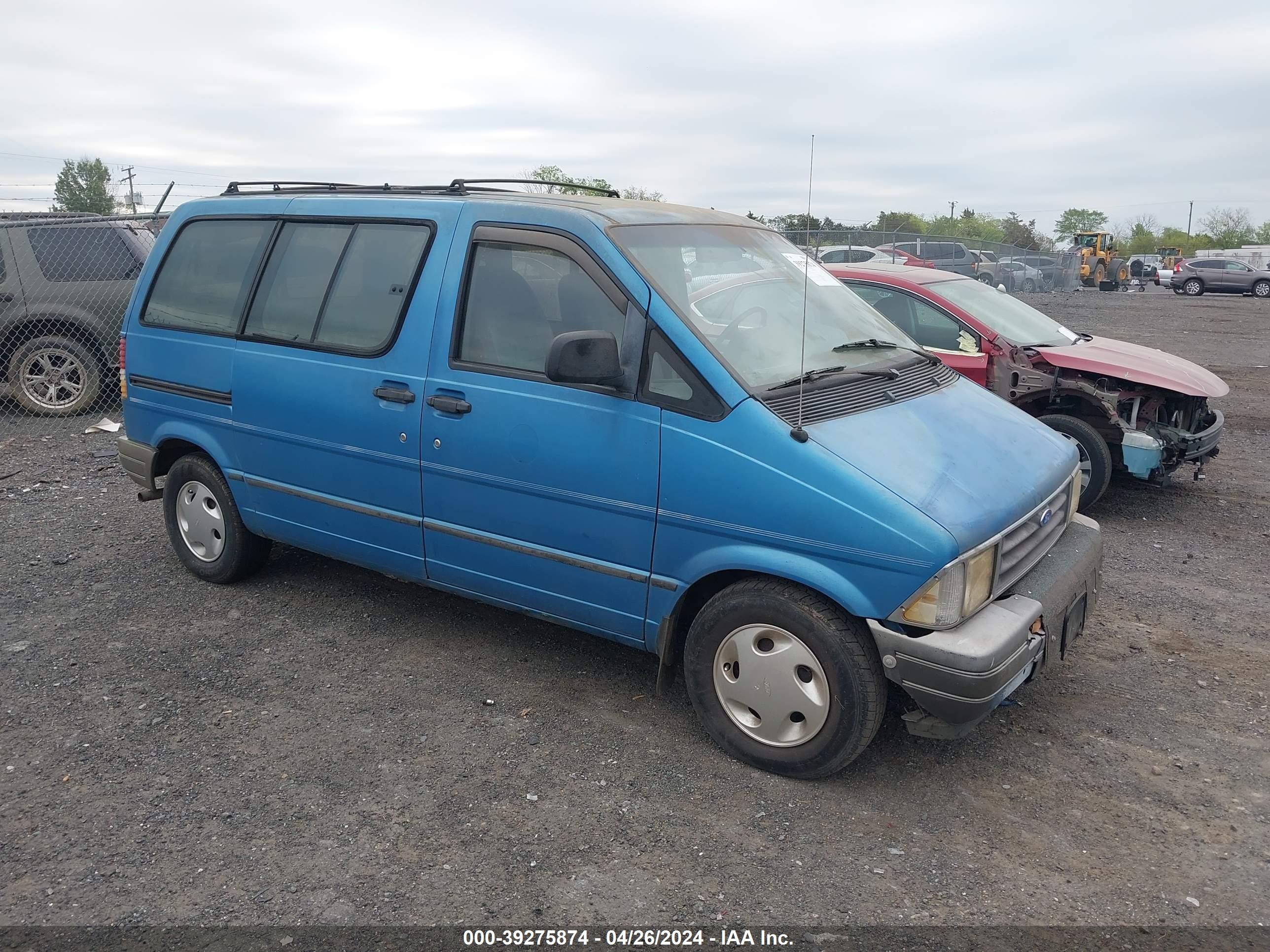 FORD AEROSTAR 1993 1fmca11u9pzc53241