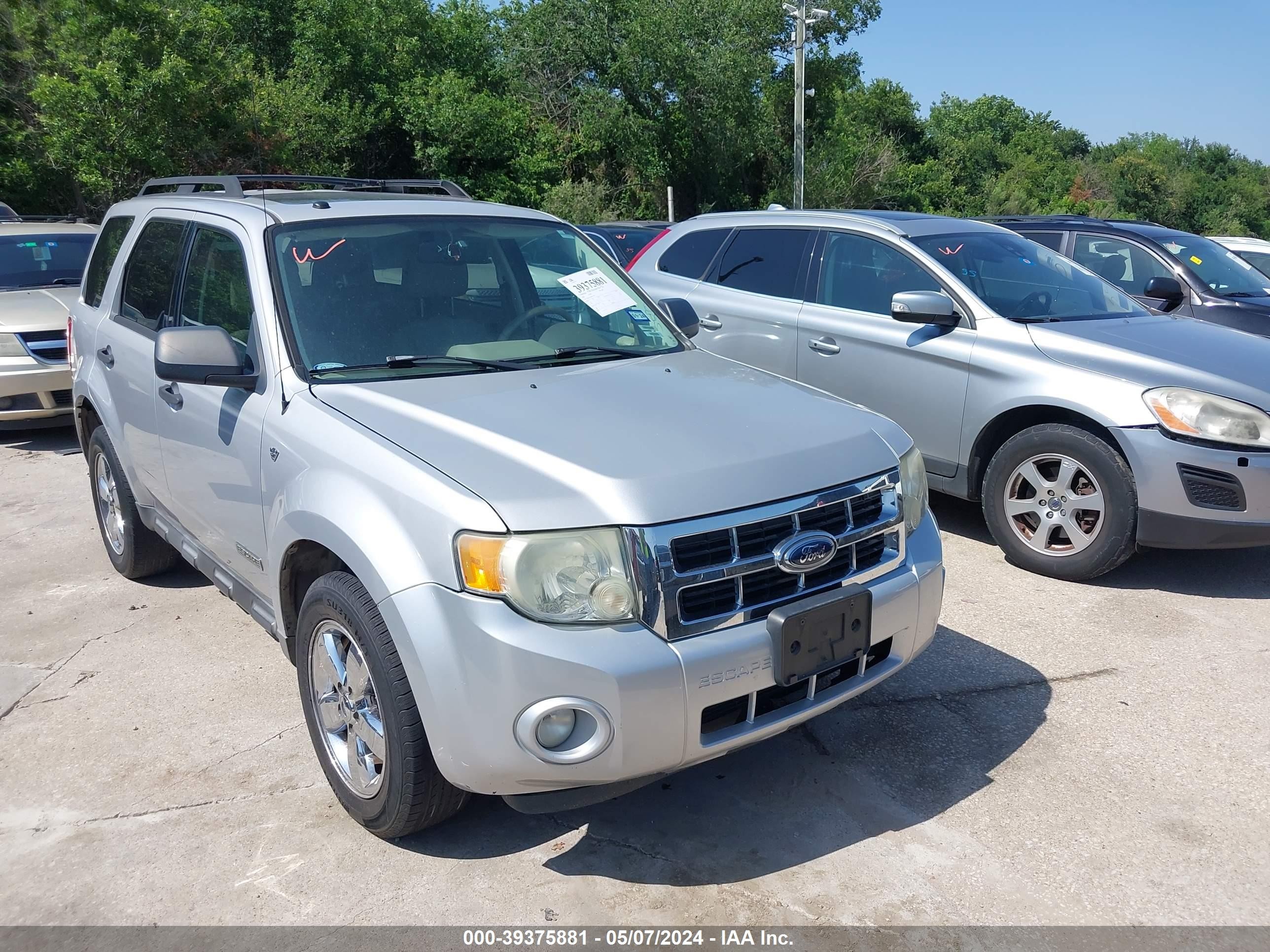 FORD ESCAPE 2008 1fmcu03108kc70704