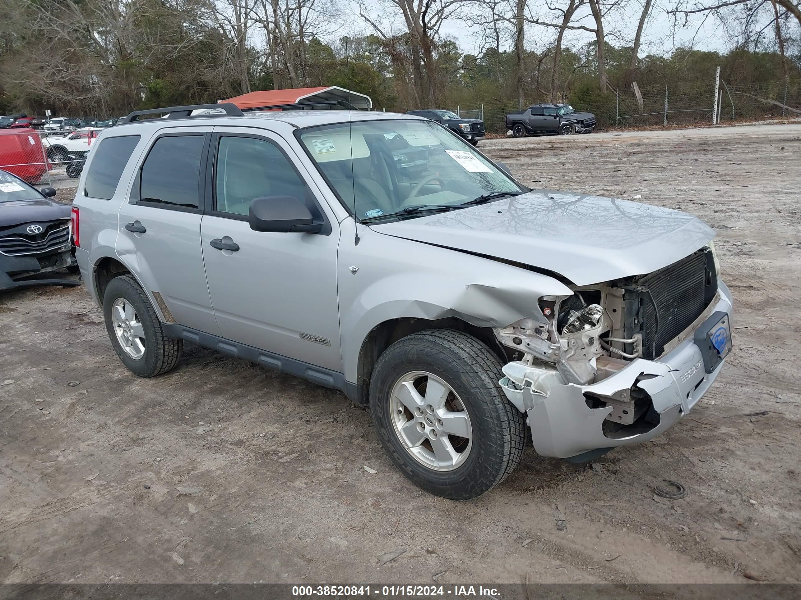 FORD ESCAPE 2008 1fmcu03118kb25199