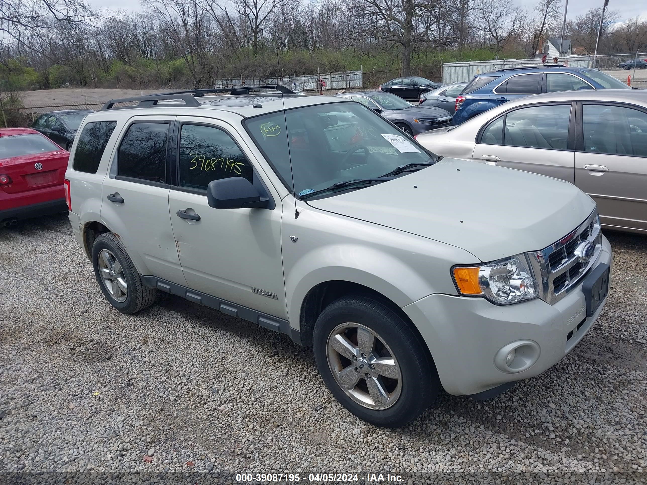 FORD ESCAPE 2008 1fmcu03128kc33363