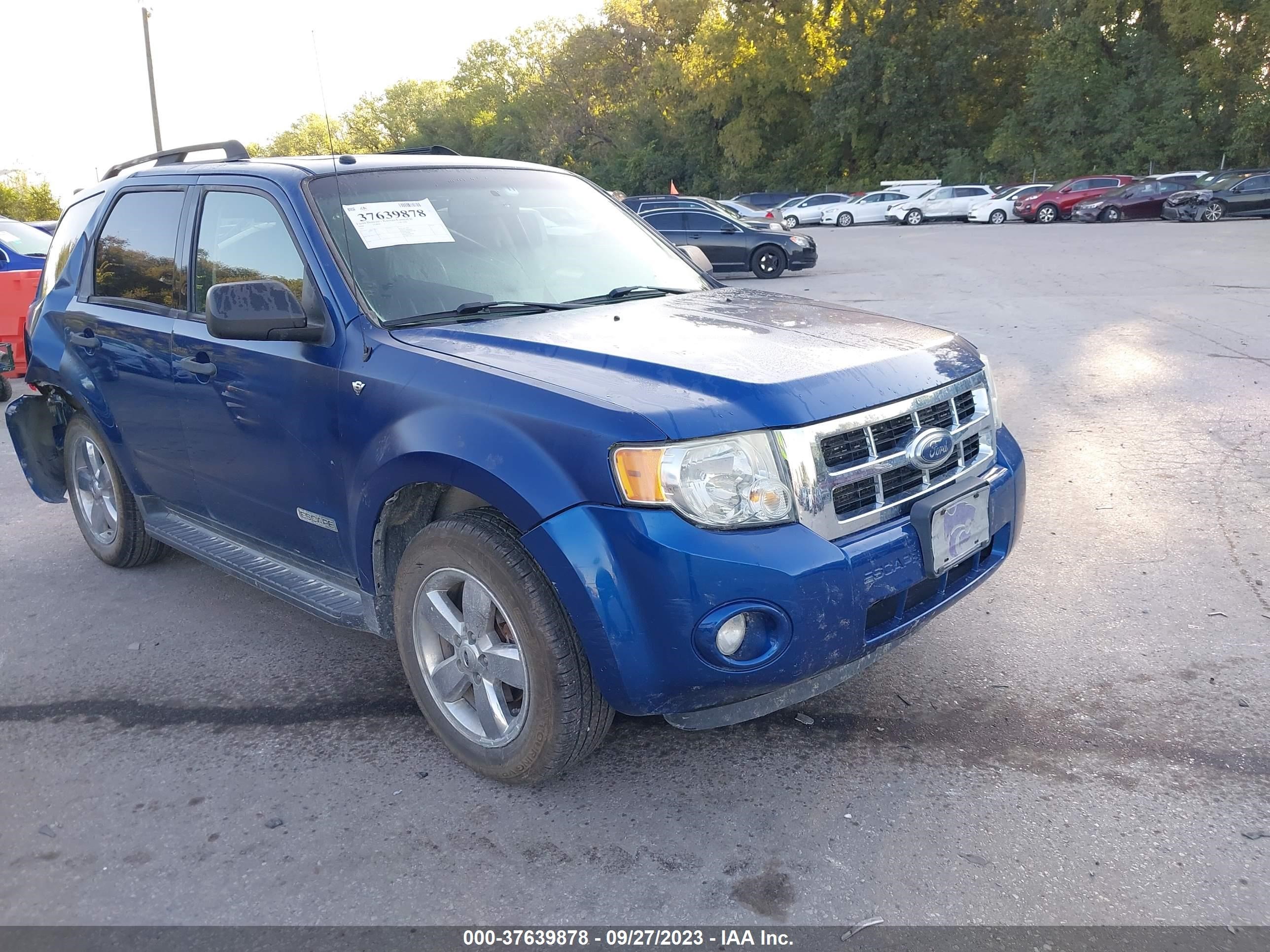 FORD ESCAPE 2008 1fmcu03138ka85627