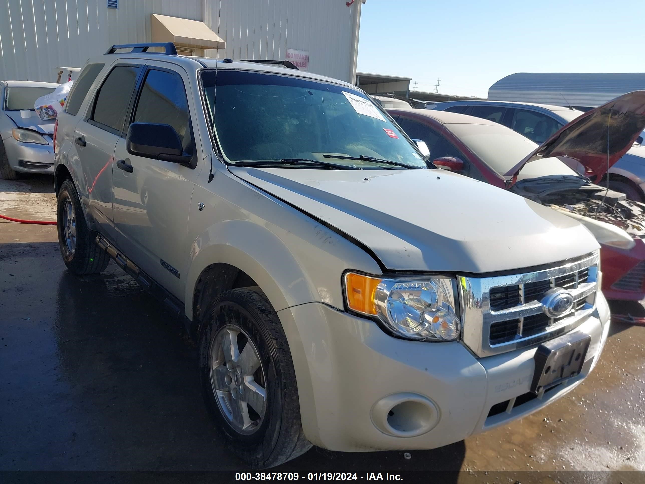 FORD ESCAPE 2008 1fmcu03138kb92161