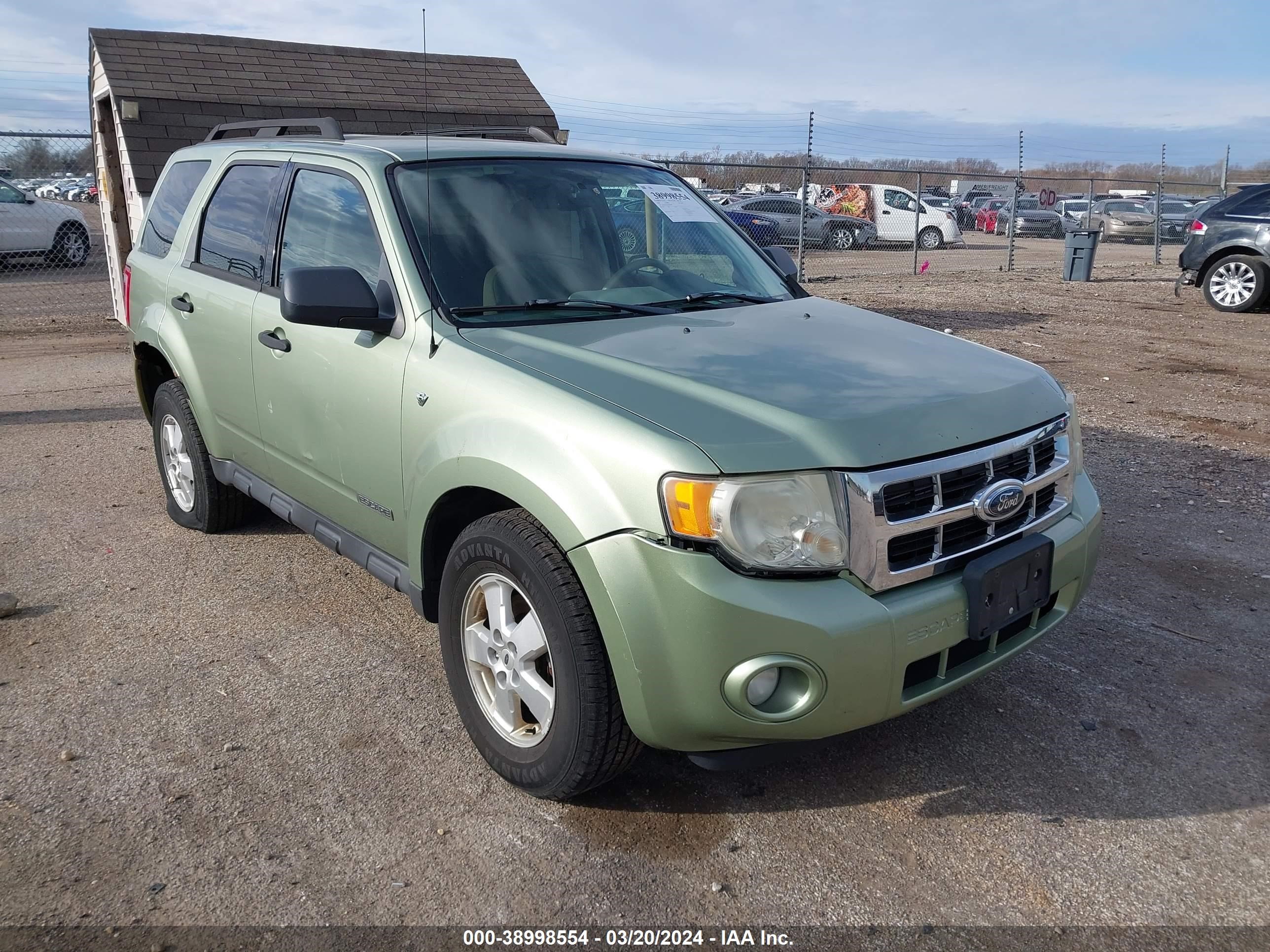 FORD ESCAPE 2008 1fmcu03148kb83999