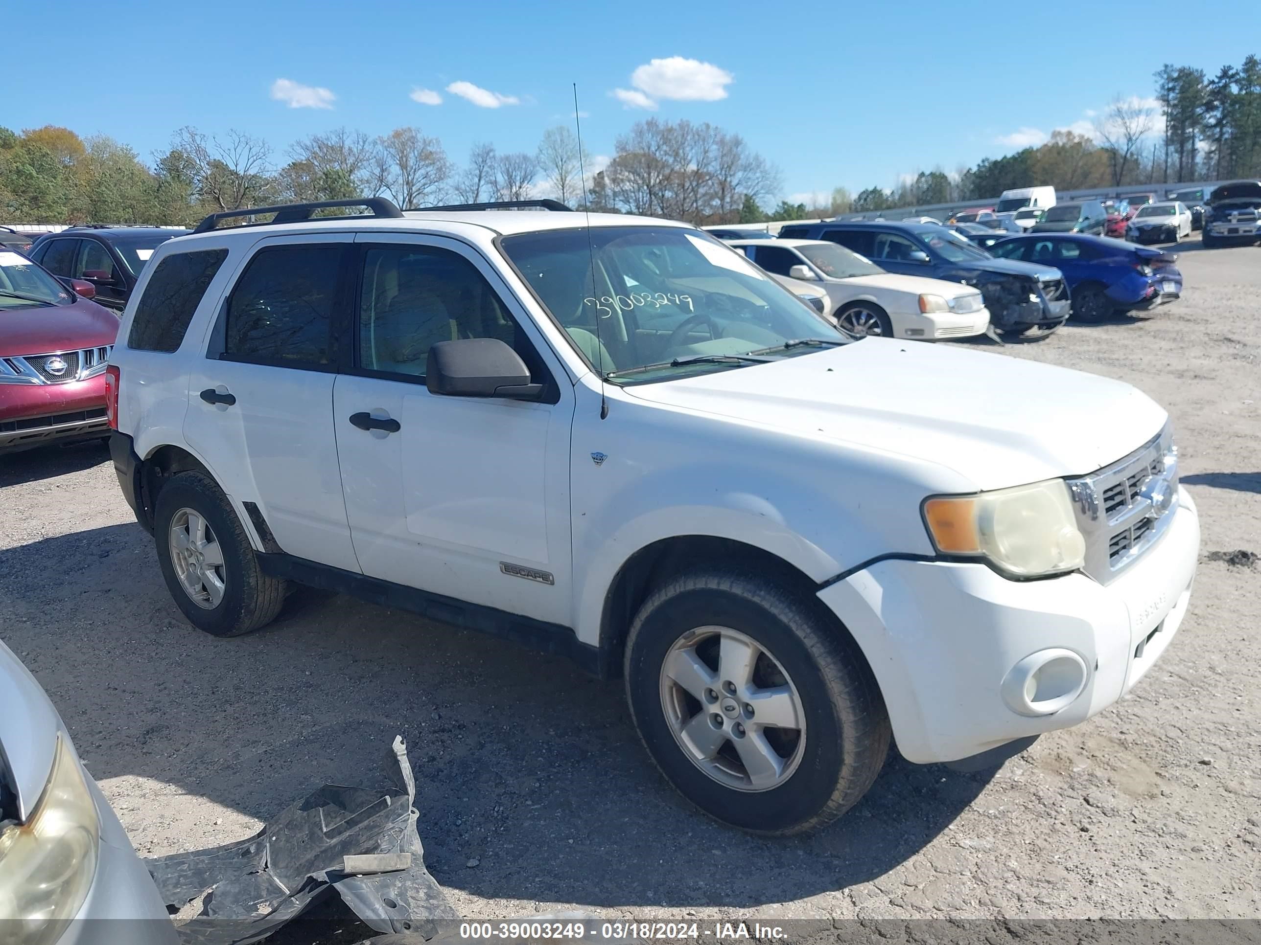 FORD ESCAPE 2008 1fmcu03168ka49902