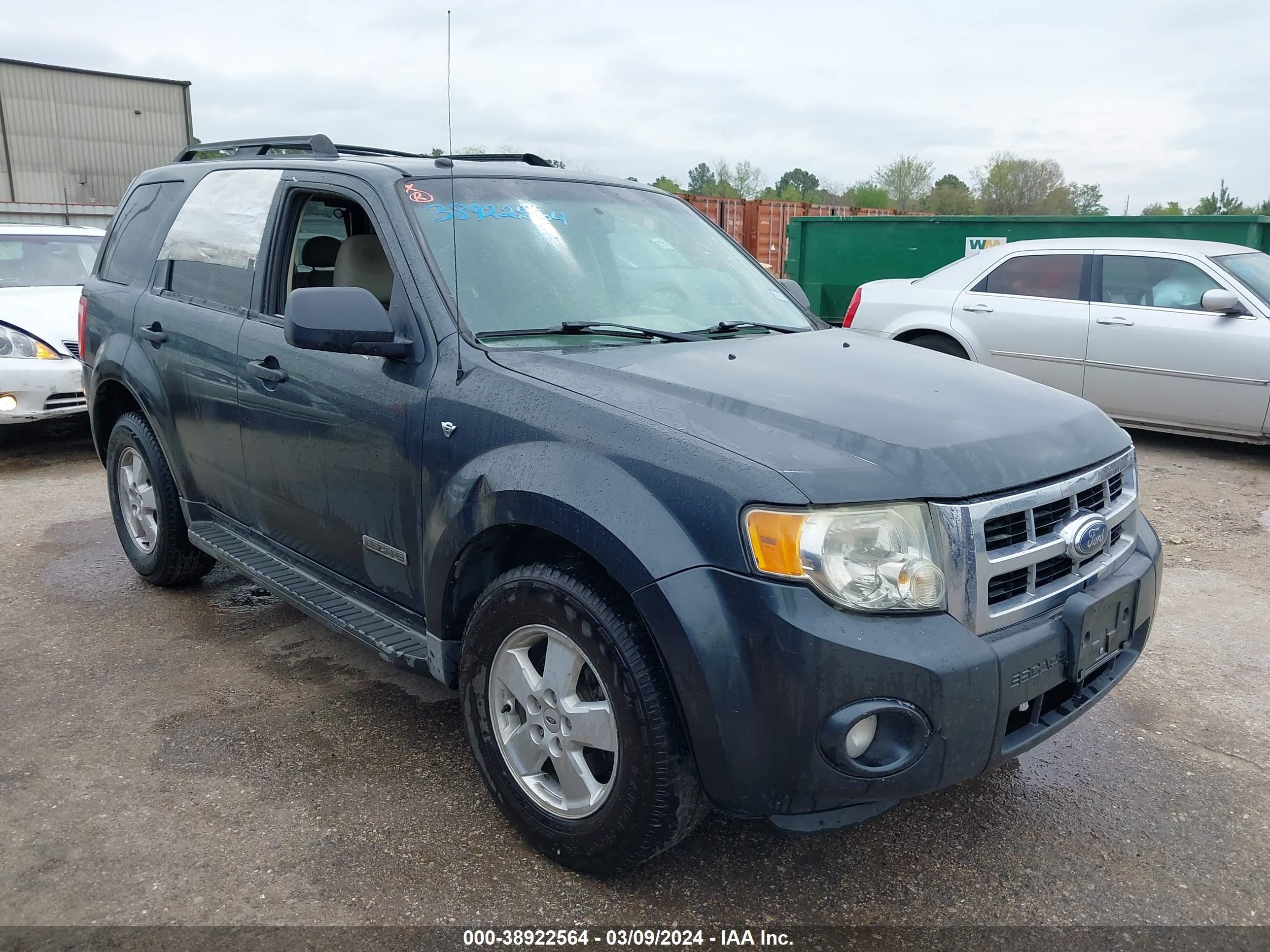 FORD ESCAPE 2008 1fmcu03168ka67073