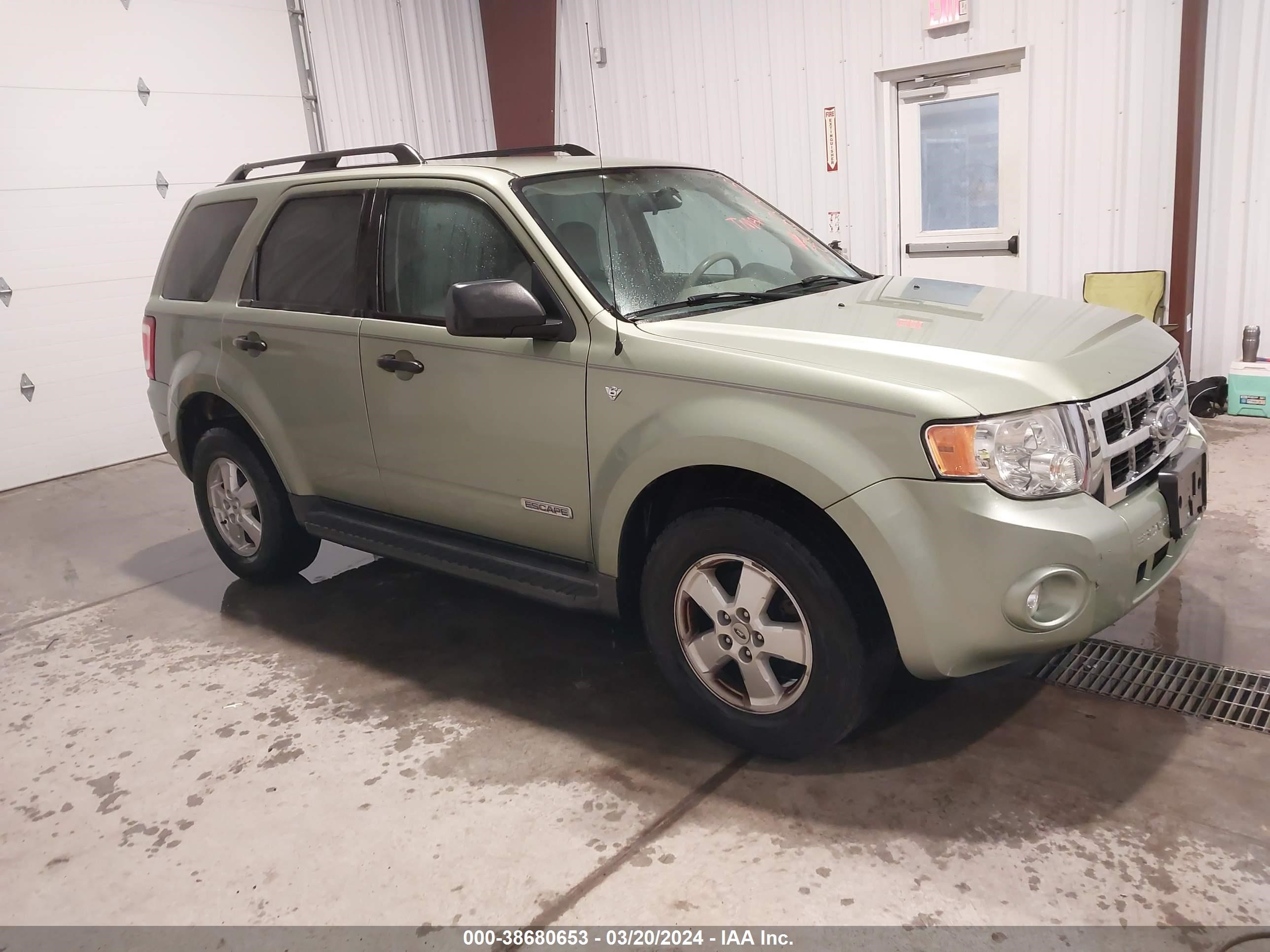 FORD ESCAPE 2008 1fmcu03168kc06036