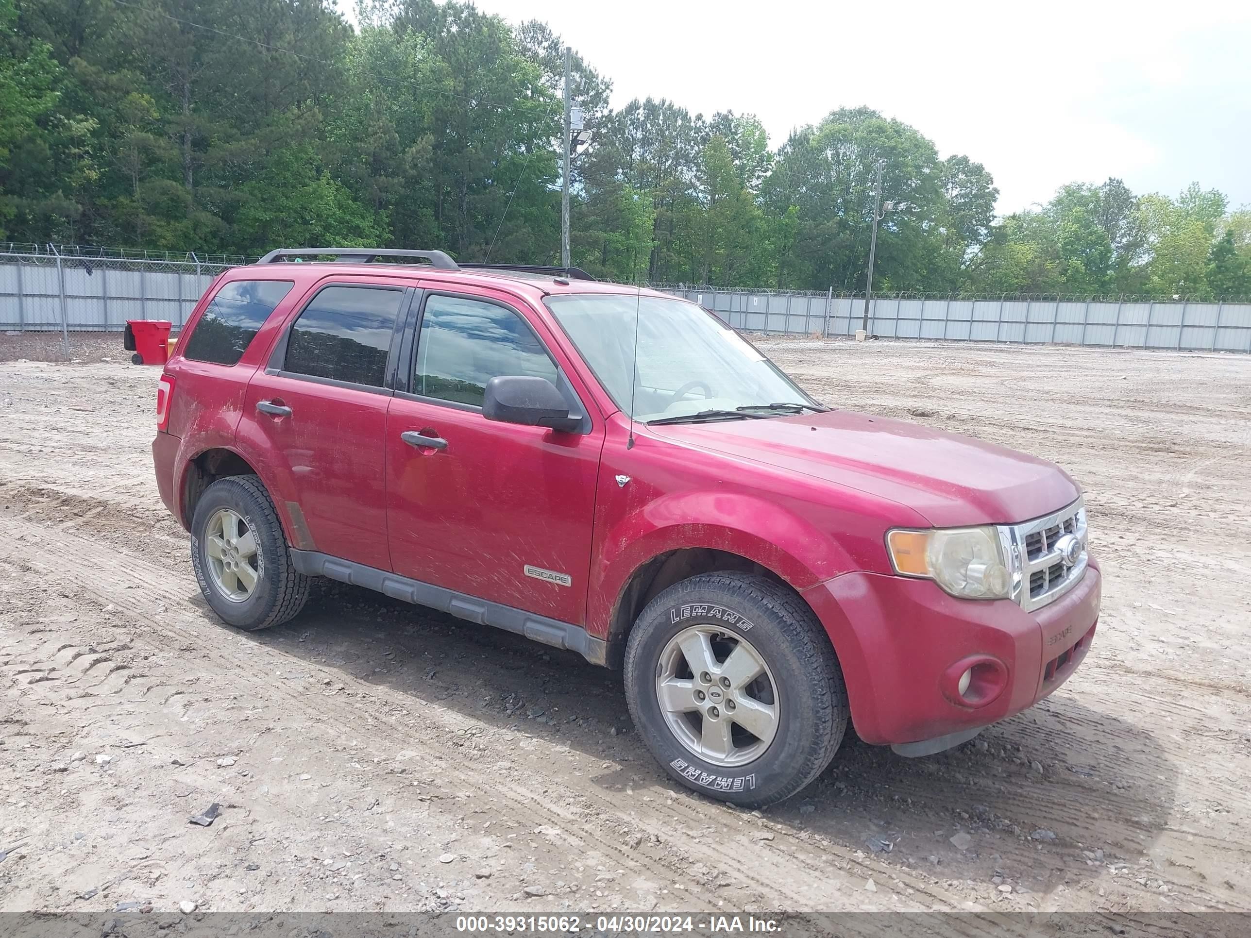 FORD ESCAPE 2008 1fmcu03168ke78490