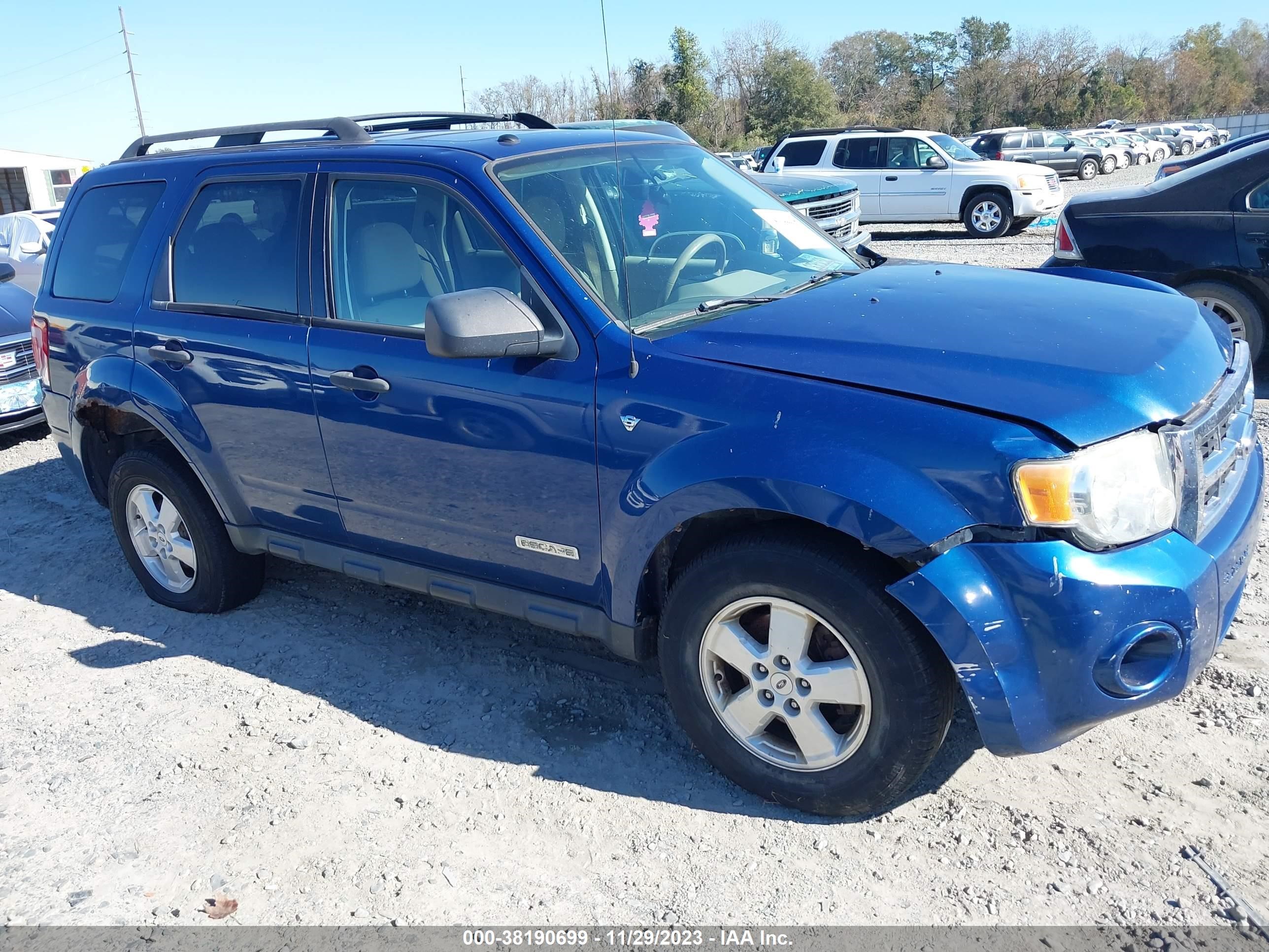 FORD ESCAPE 2008 1fmcu03178ka69060