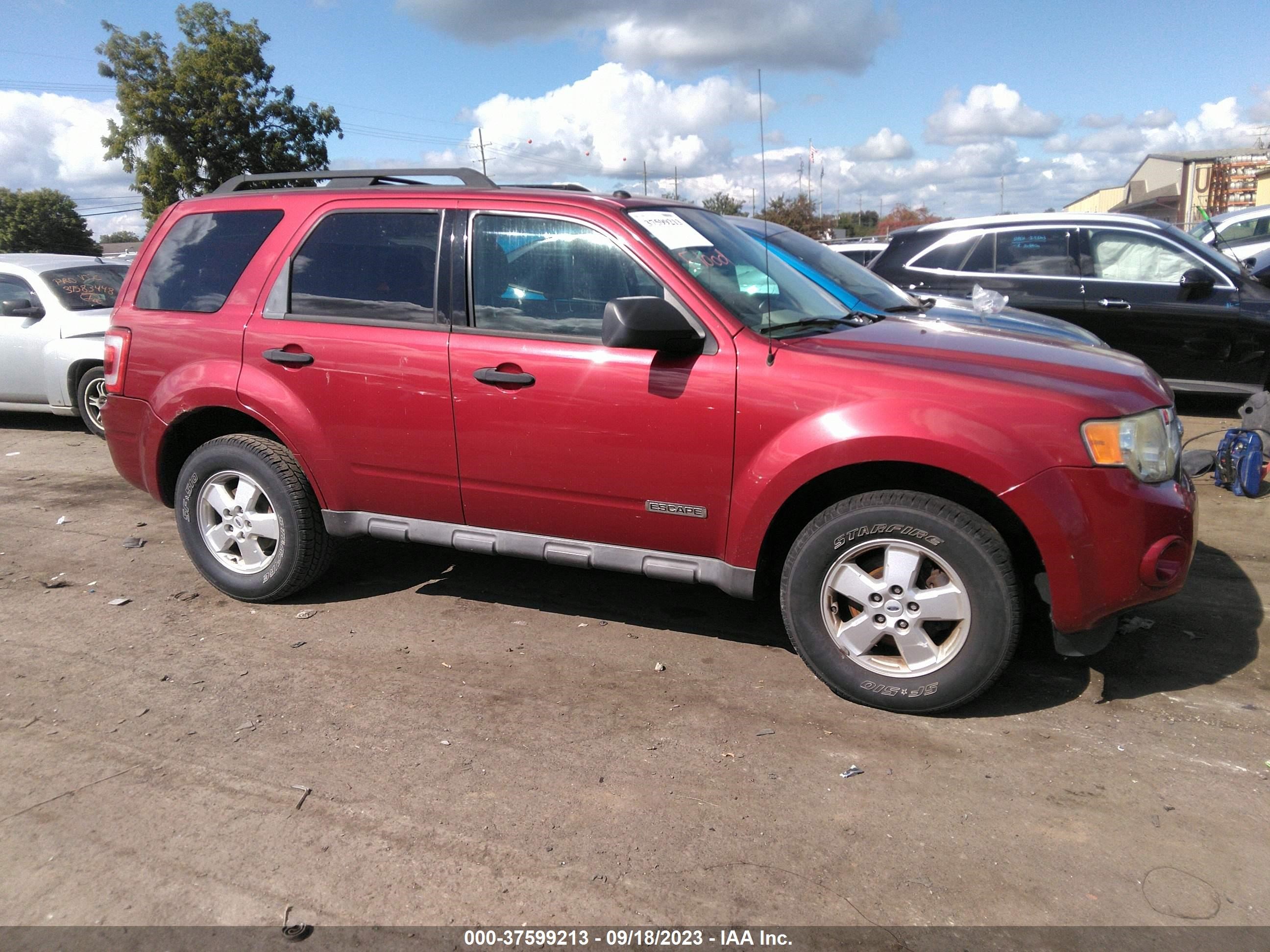 FORD ESCAPE 2008 1fmcu03z08ke65840