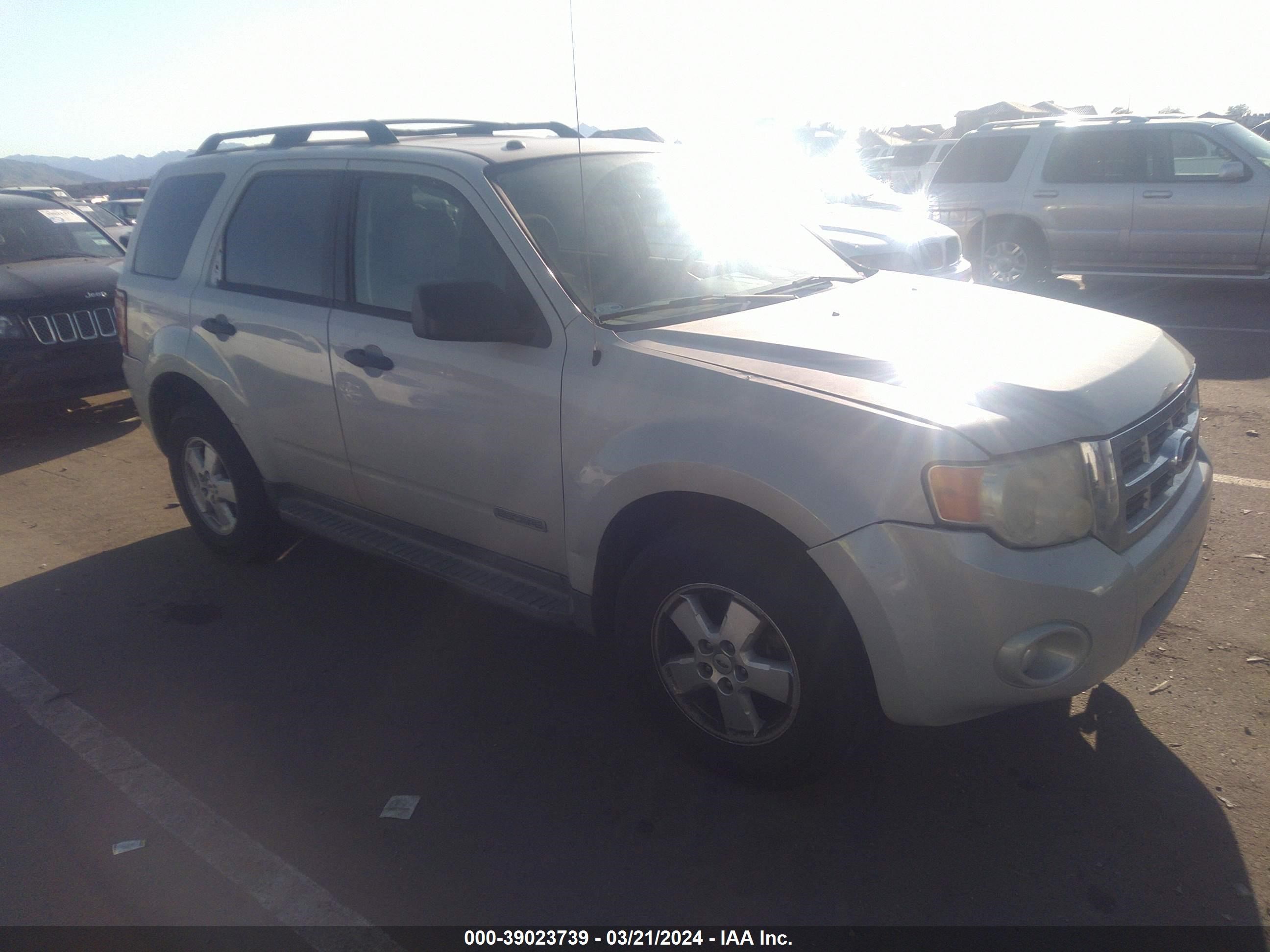 FORD ESCAPE 2008 1fmcu03z18kb26679