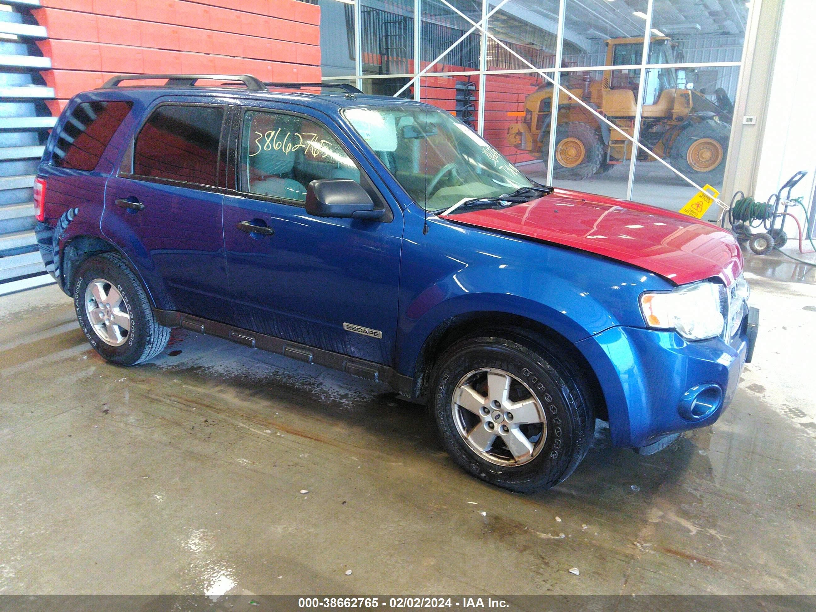 FORD ESCAPE 2008 1fmcu03z38ka63116