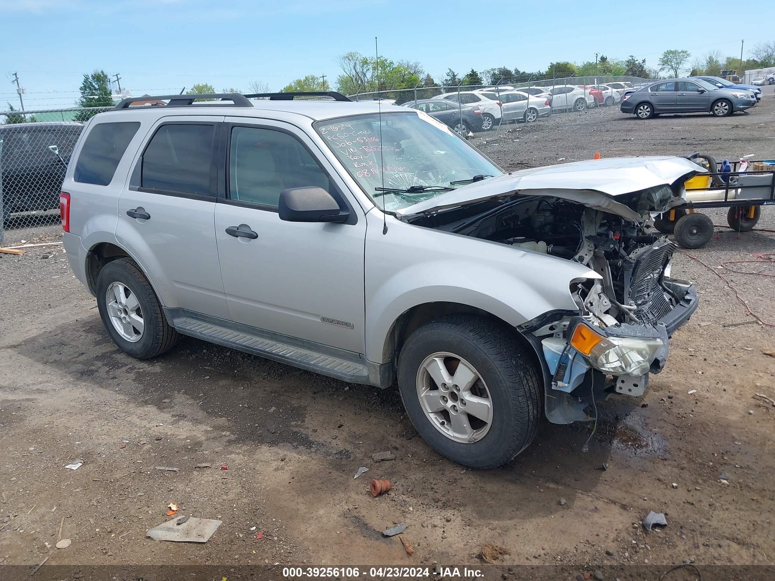 FORD ESCAPE 2008 1fmcu03z48kb52886