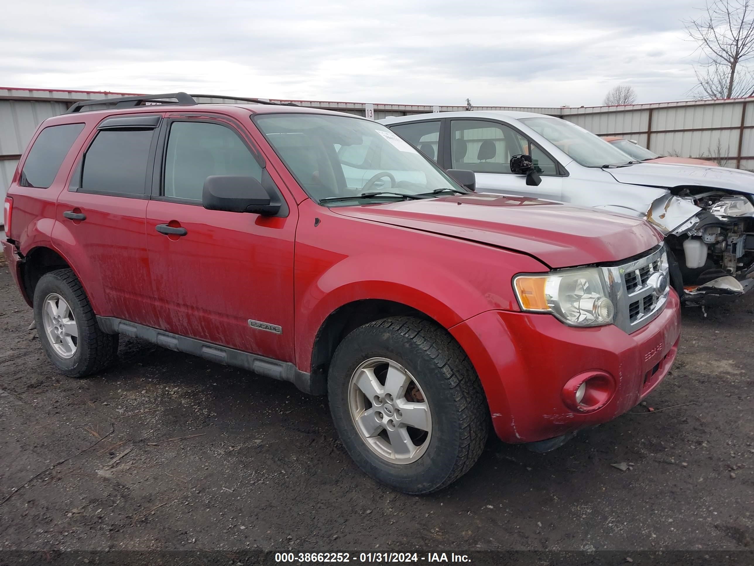 FORD ESCAPE 2008 1fmcu03z48kb78002