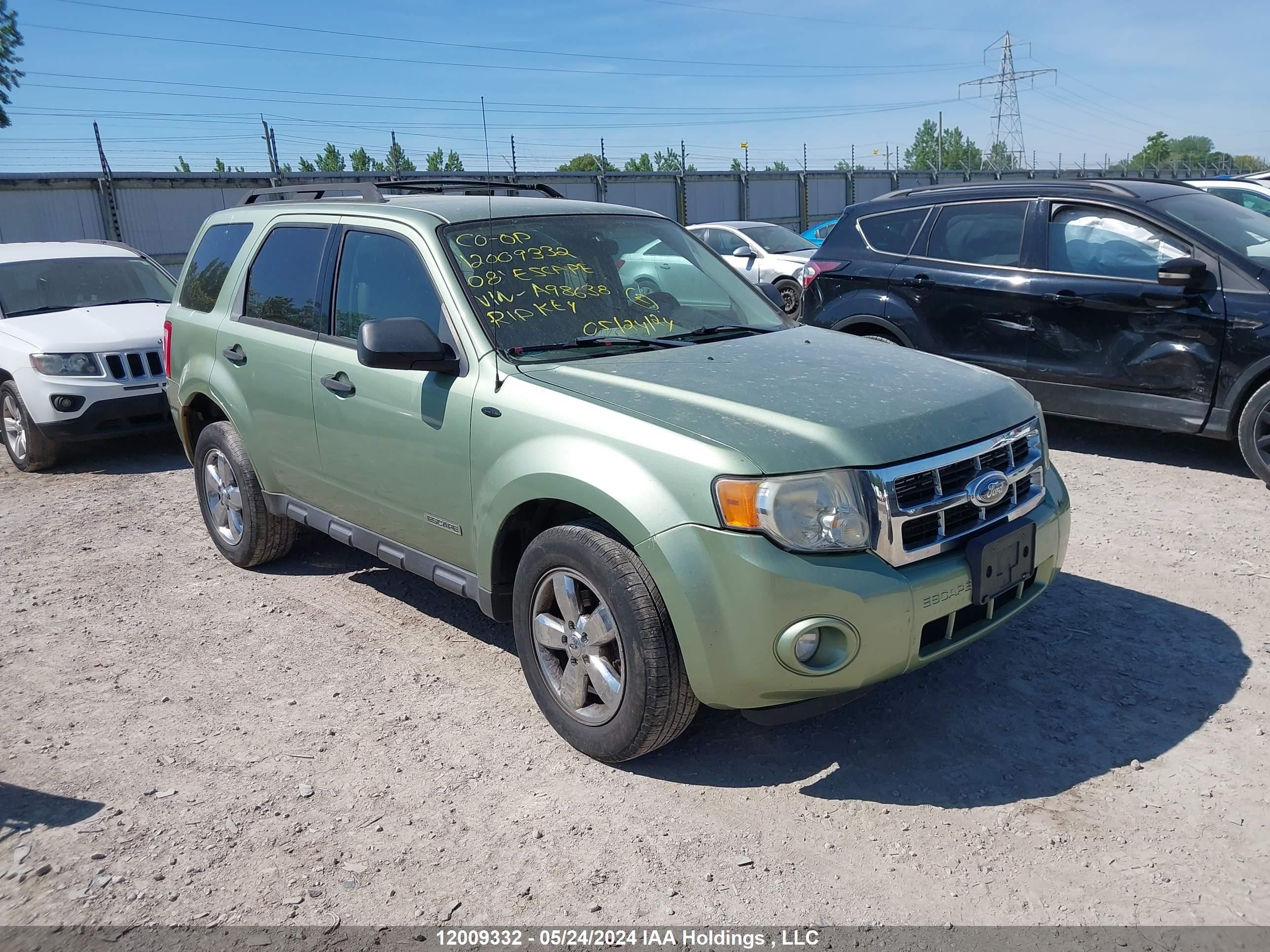 FORD ESCAPE 2008 1fmcu03zx8ka98638