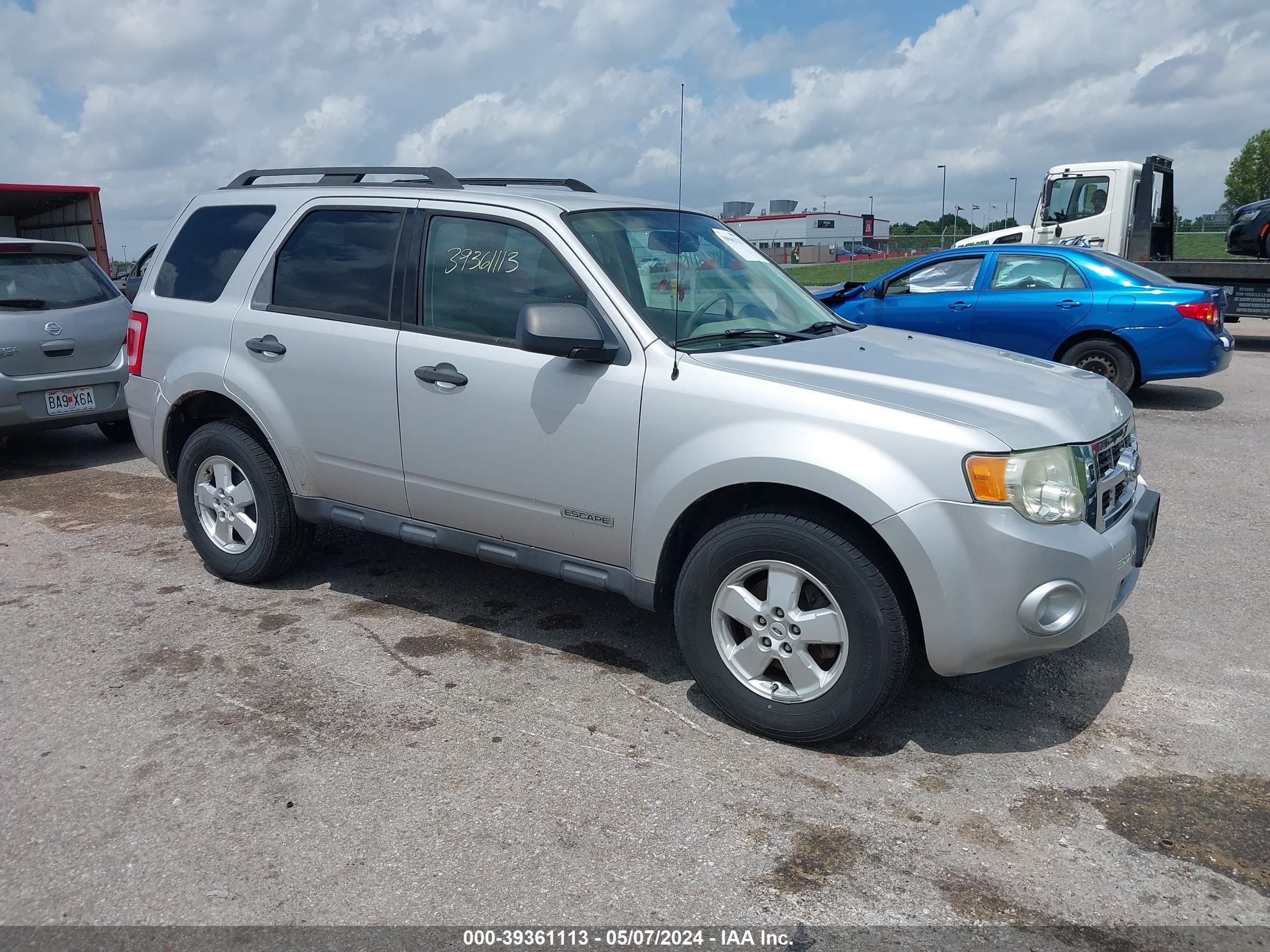 FORD ESCAPE 2008 1fmcu03zx8kb92907