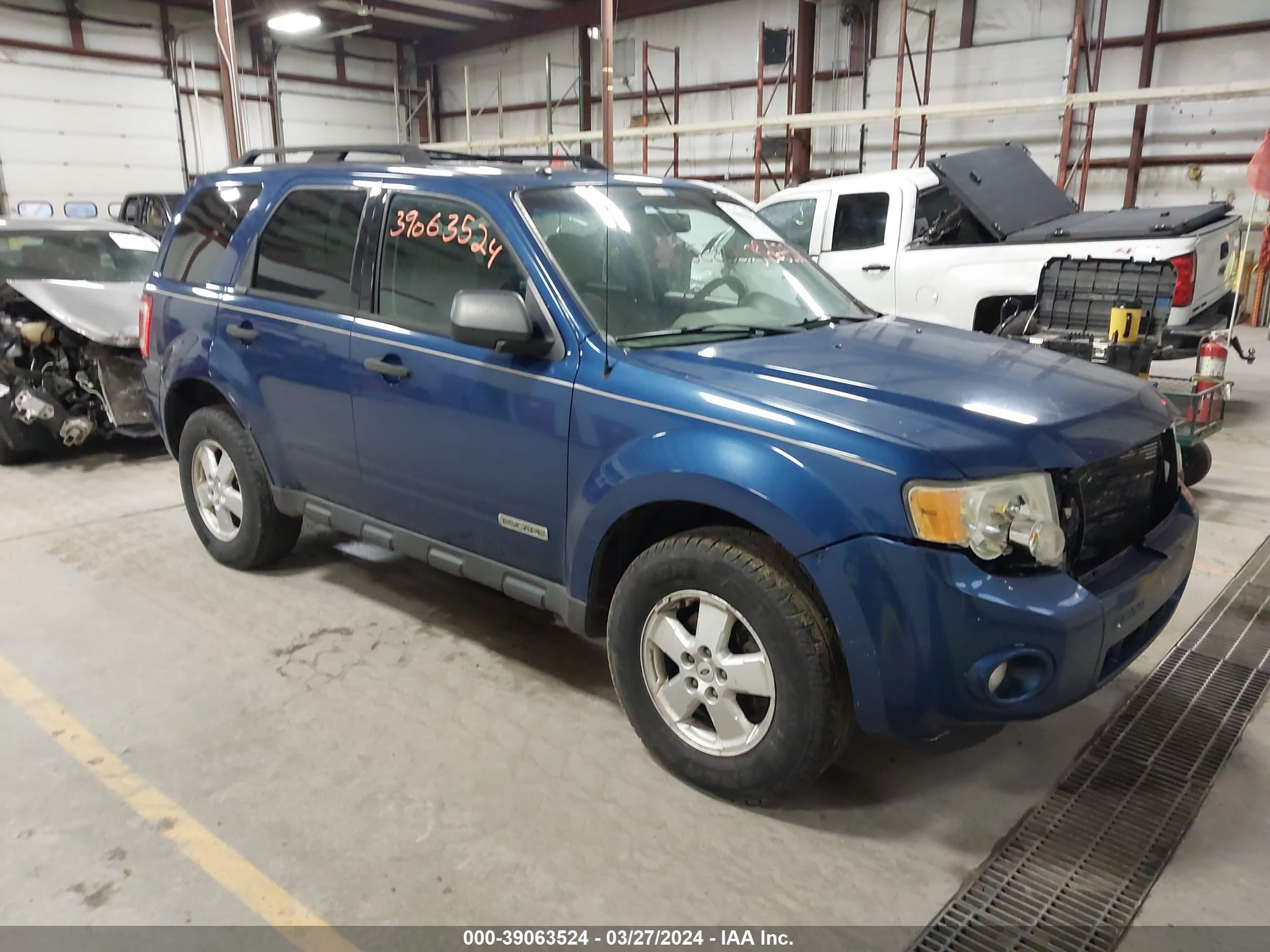 FORD ESCAPE 2008 1fmcu03zx8kc09186