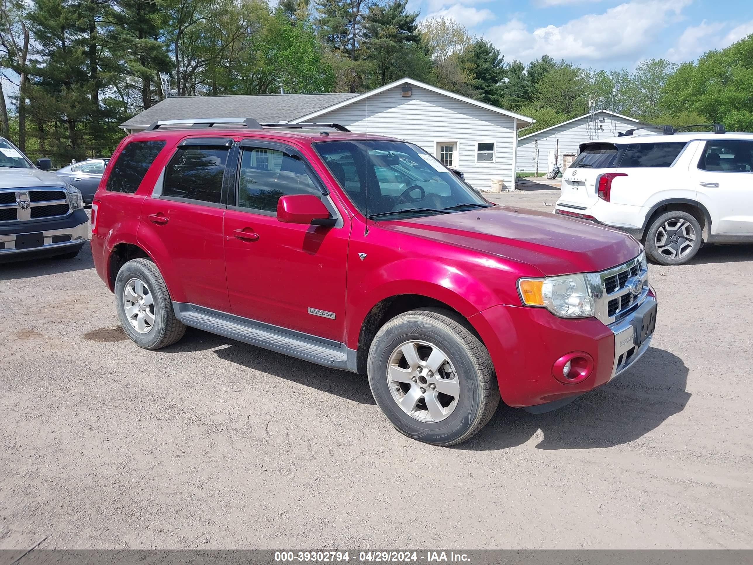 FORD ESCAPE 2008 1fmcu04128ka50785