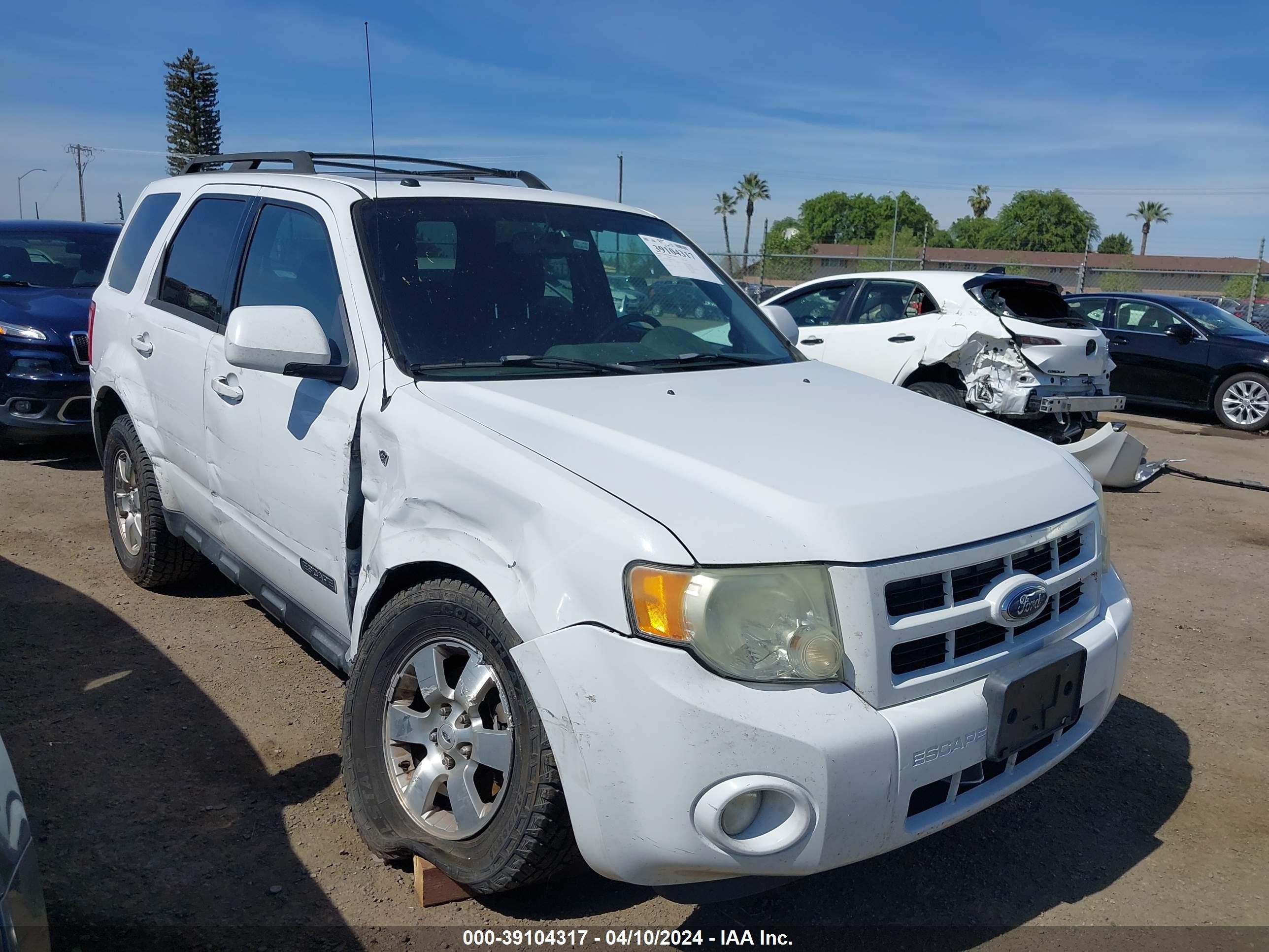 FORD ESCAPE 2008 1fmcu04128kc83646