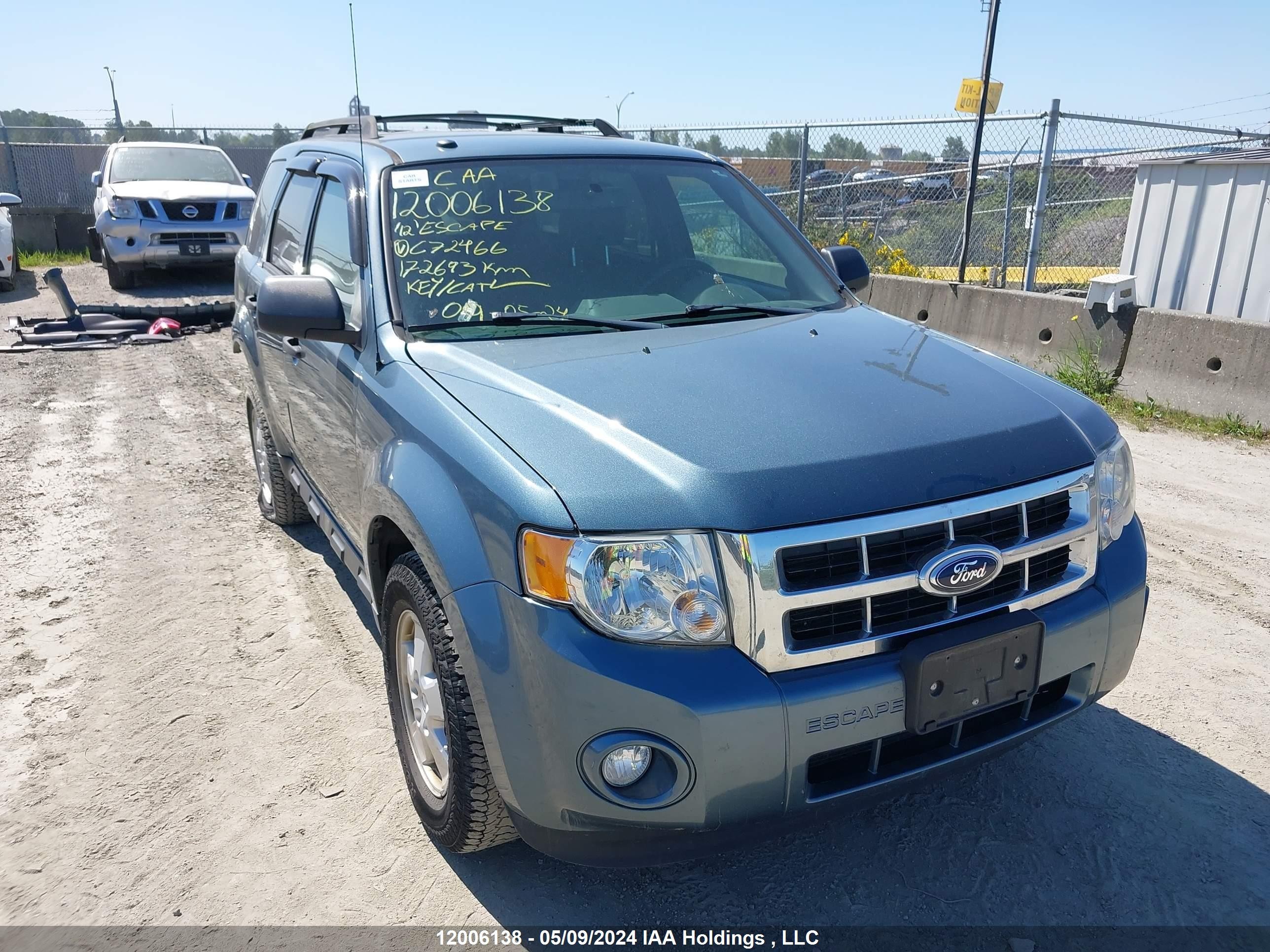 FORD ESCAPE 2012 1fmcu0d74ckc72466