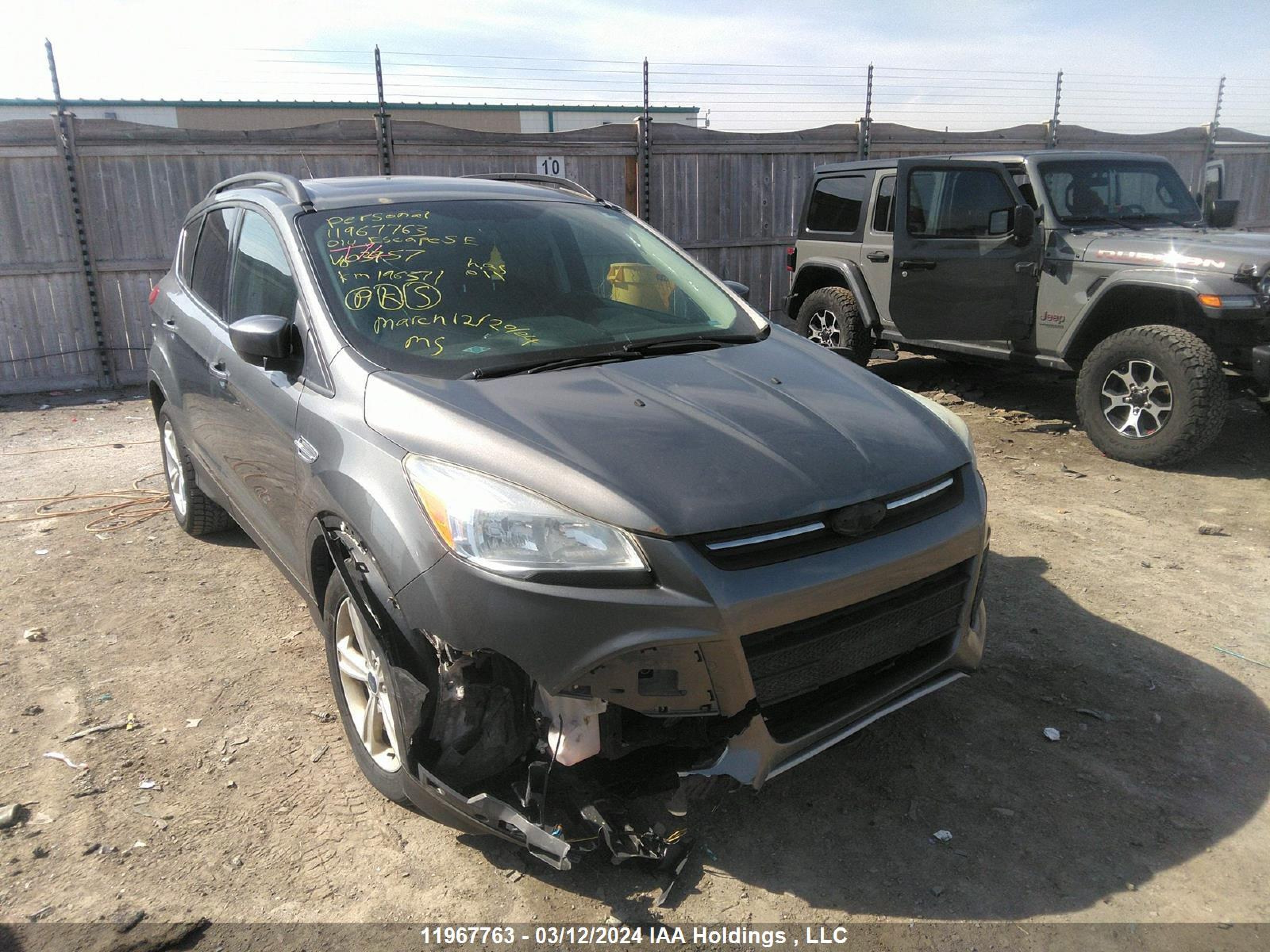 FORD ESCAPE 2014 1fmcu0gx0eud03957