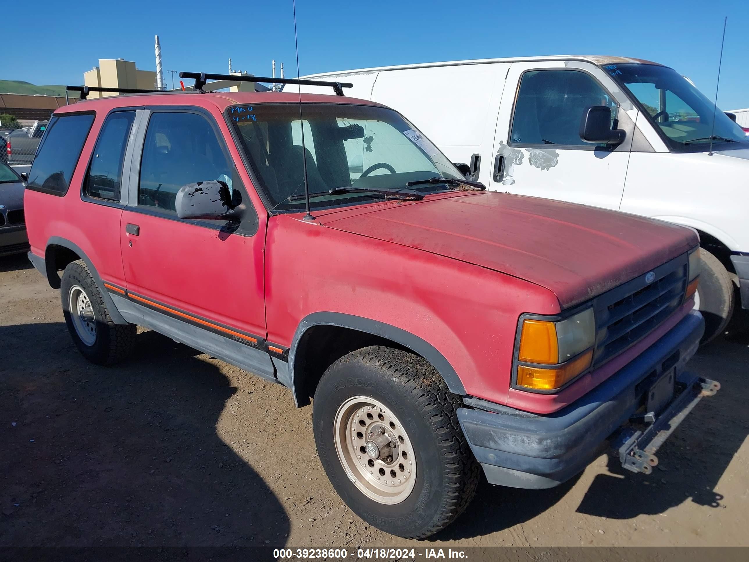 FORD EXPLORER 1992 1fmcu24xxnub61536