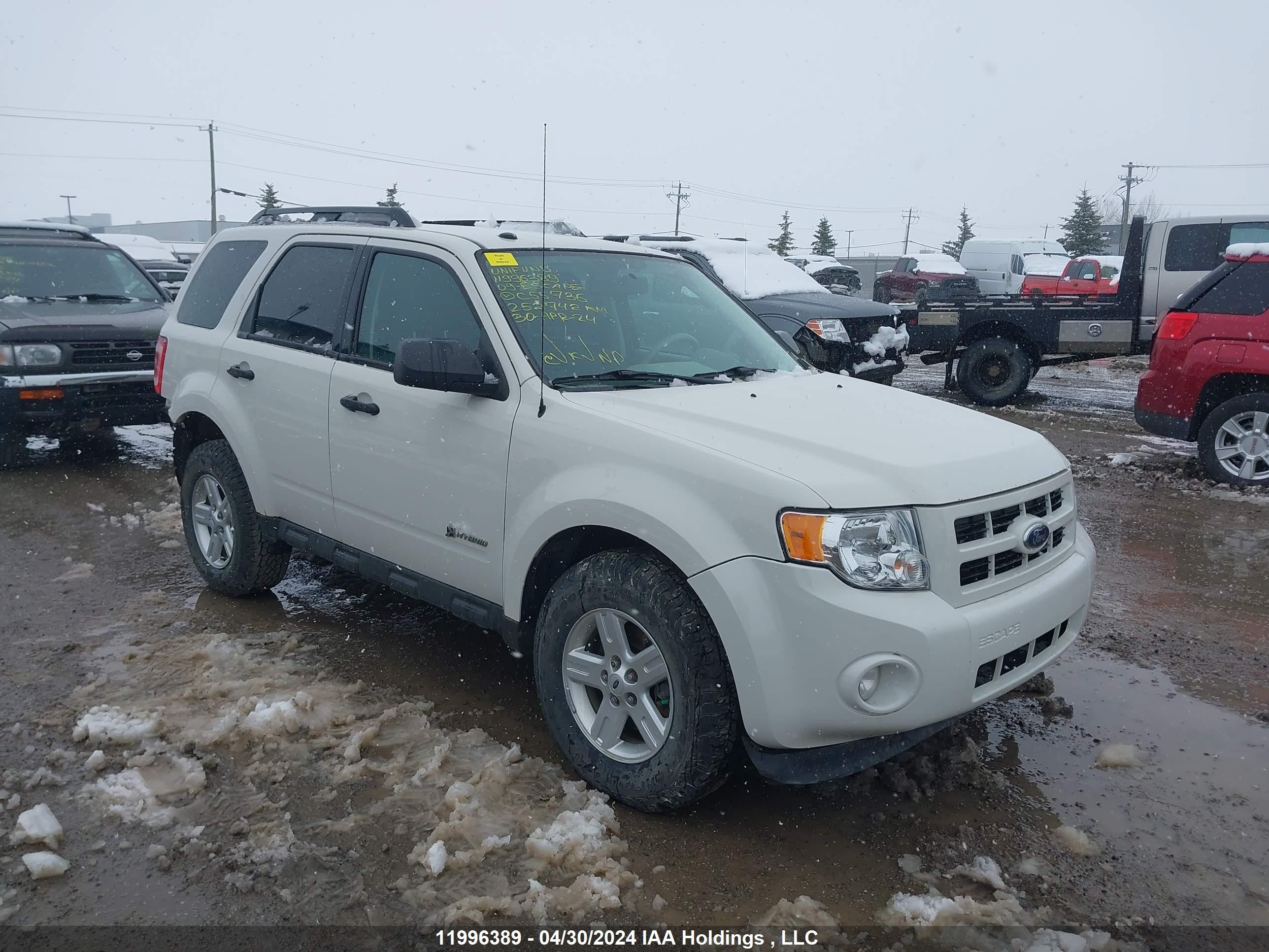 FORD ESCAPE 2009 1fmcu49329kc55736