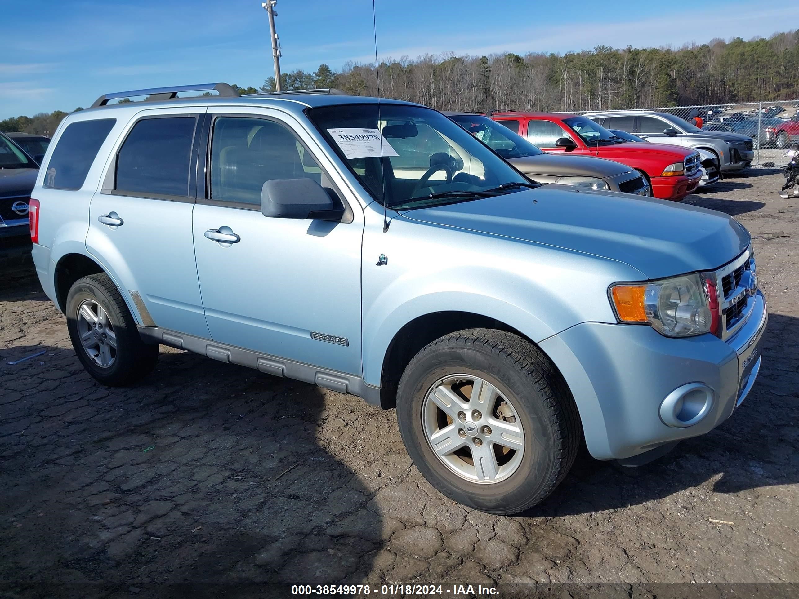 FORD ESCAPE 2008 1fmcu49h38kb98053