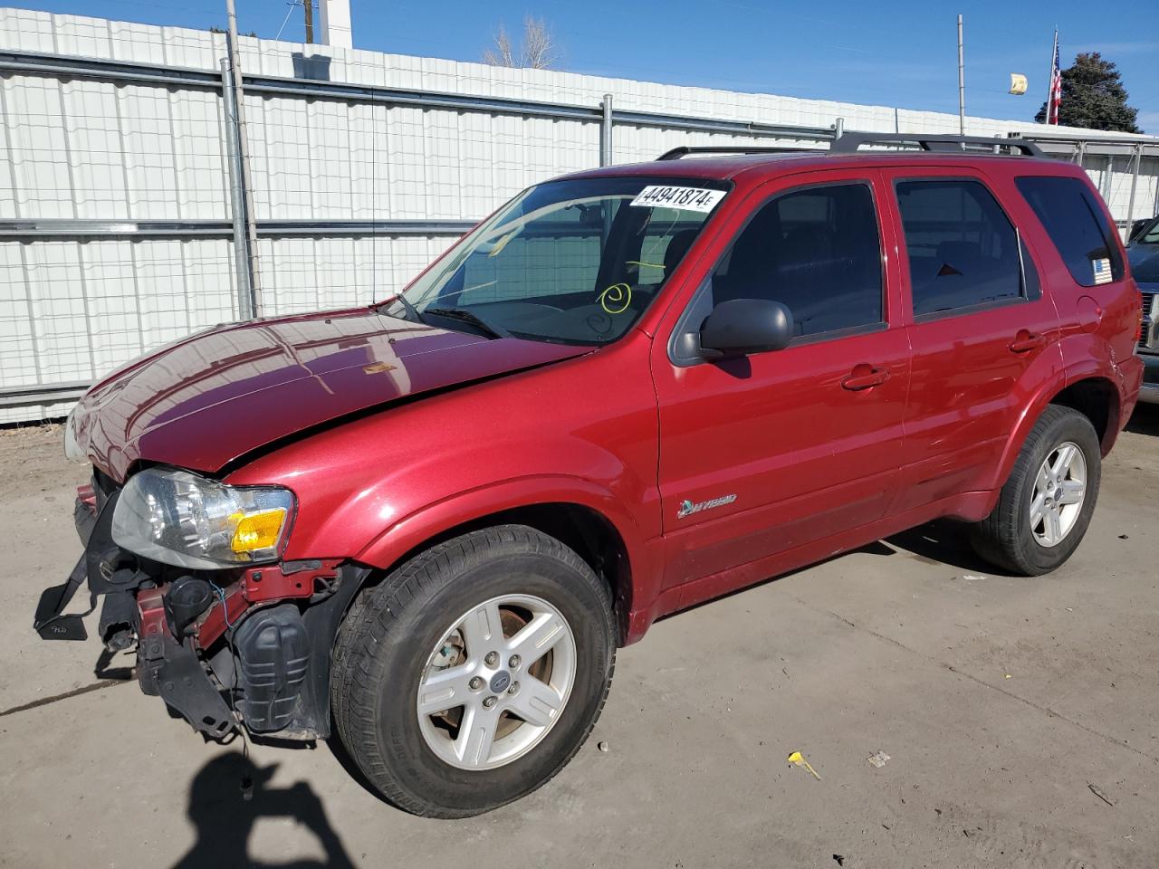 FORD ESCAPE 2007 1fmcu59h47kb28260