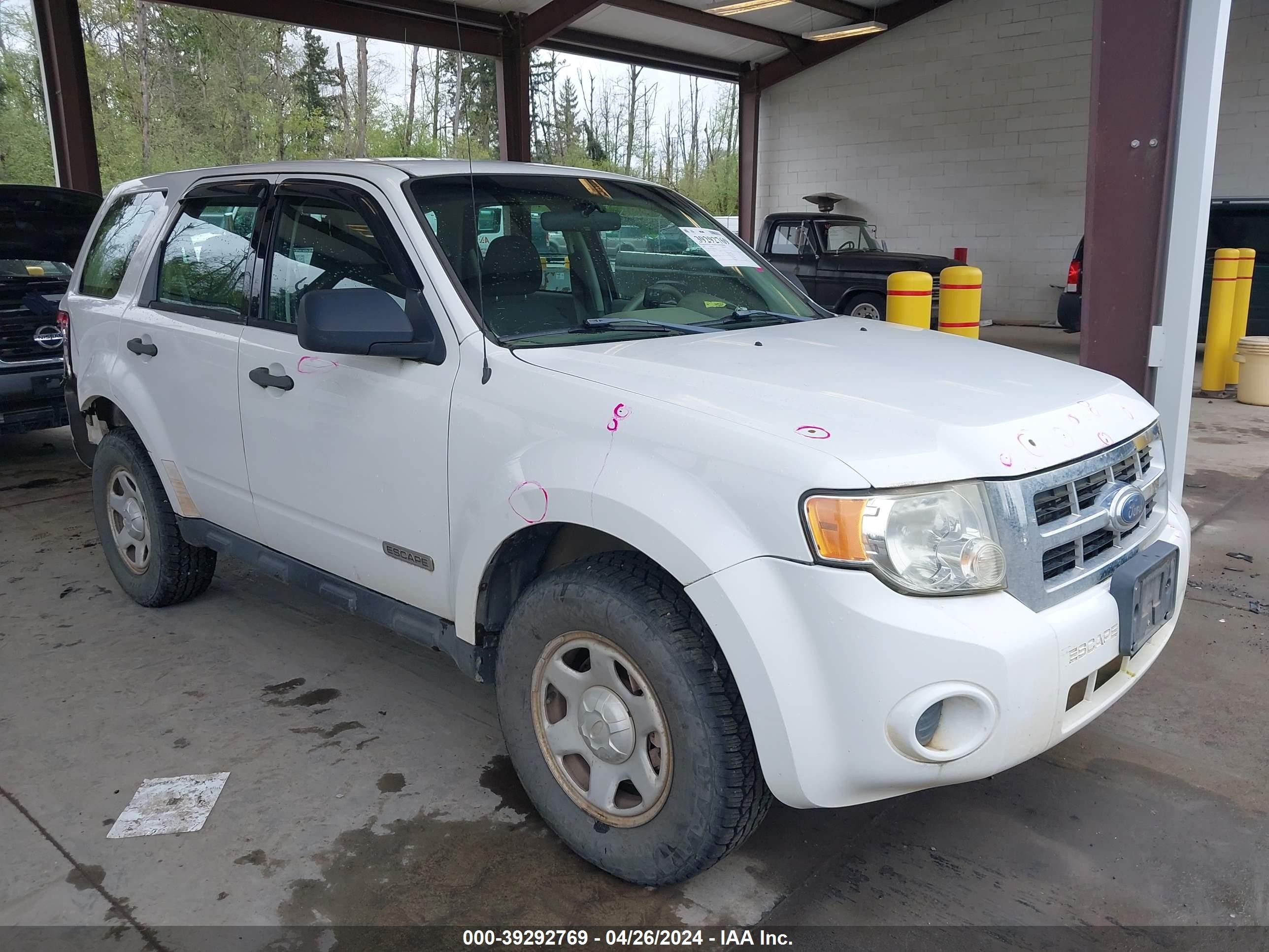 FORD ESCAPE 2008 1fmcu92z38kb00106