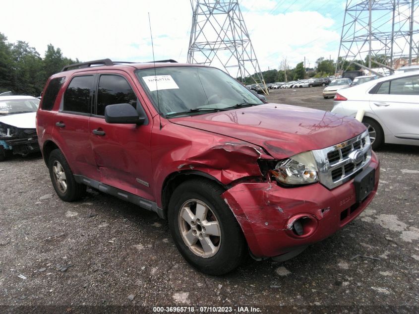 FORD ESCAPE 2008 1fmcu92z88kd84669