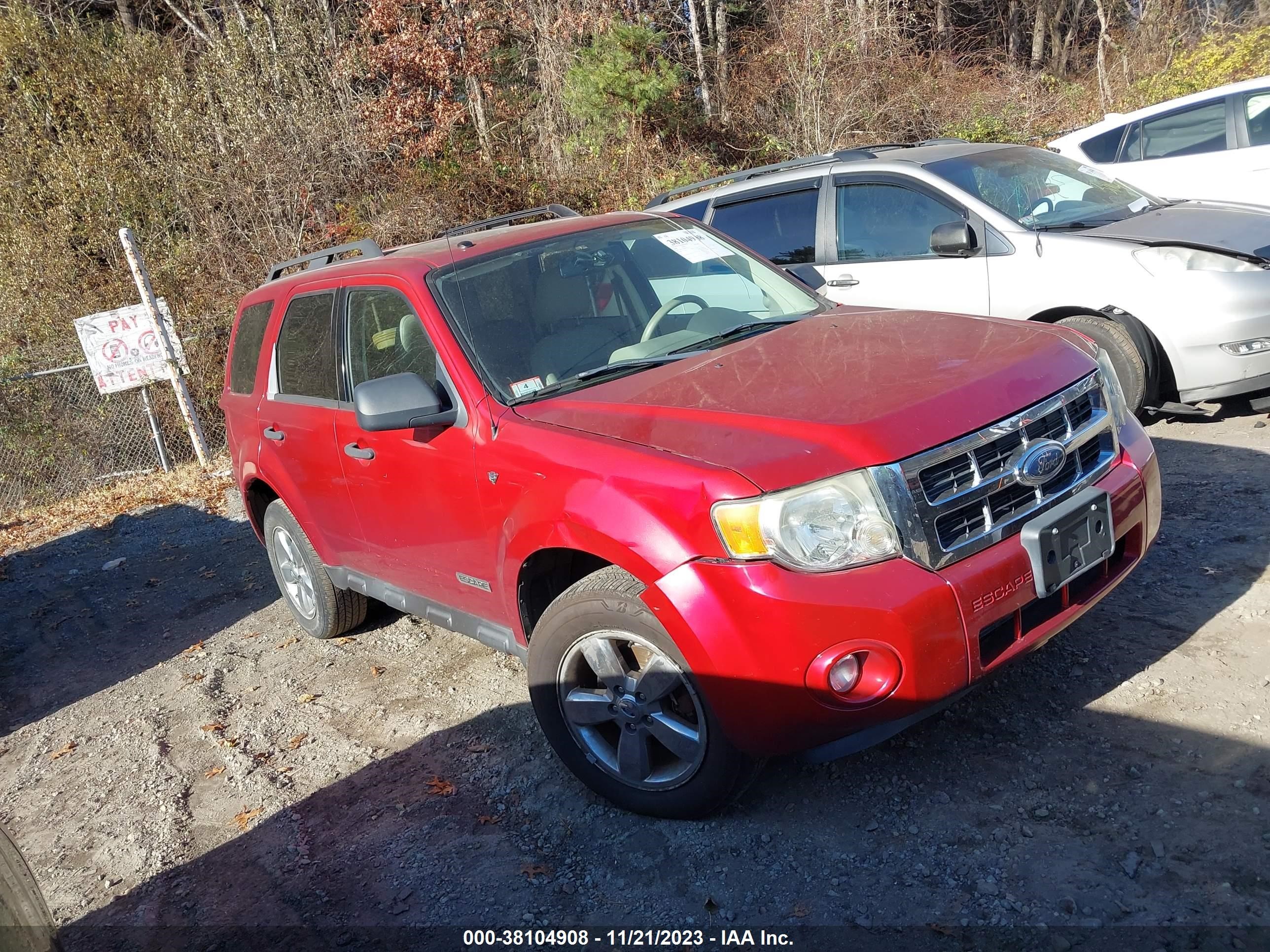 FORD ESCAPE 2008 1fmcu93108kb76150