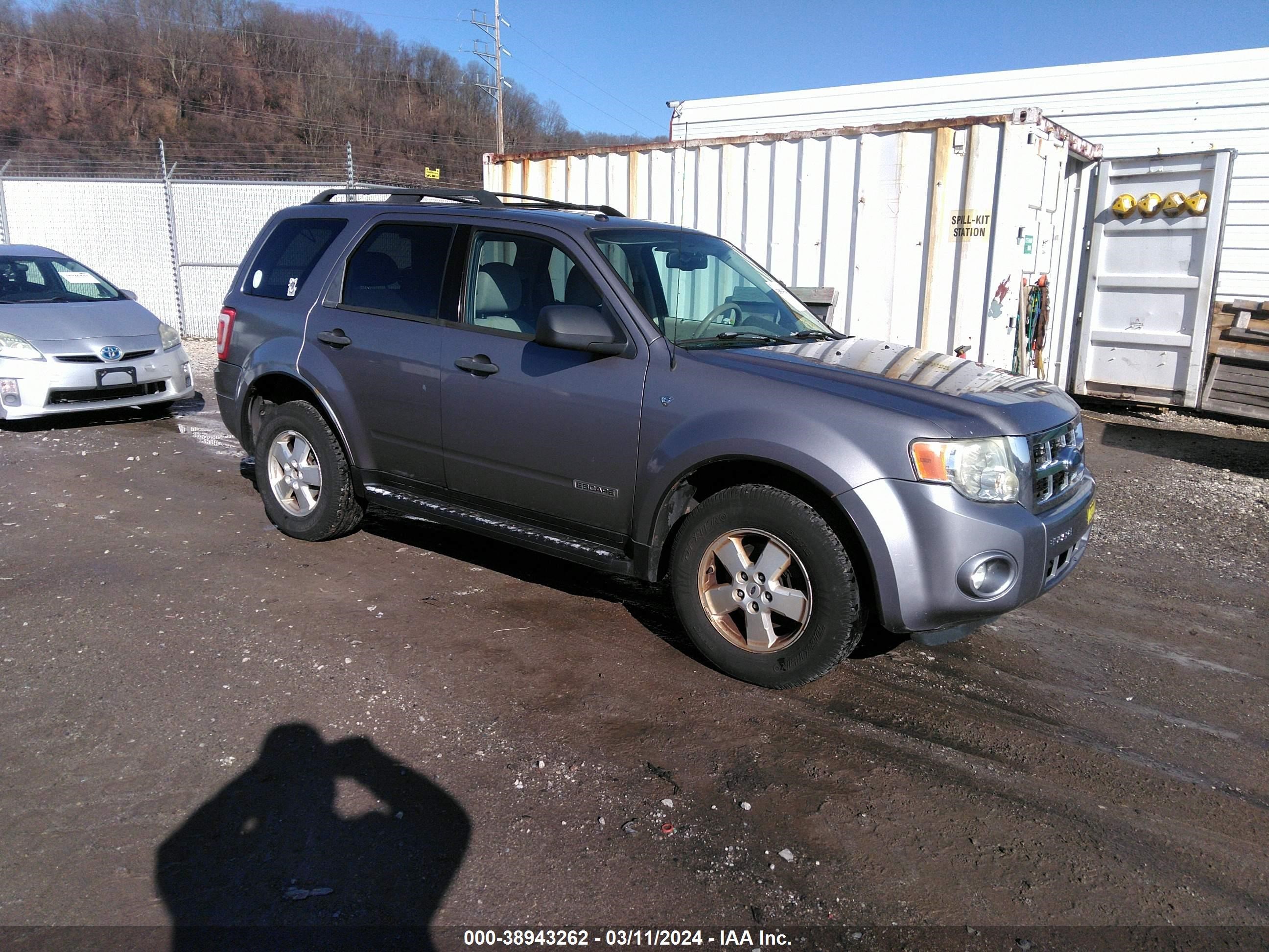 FORD ESCAPE 2008 1fmcu93108kc08353