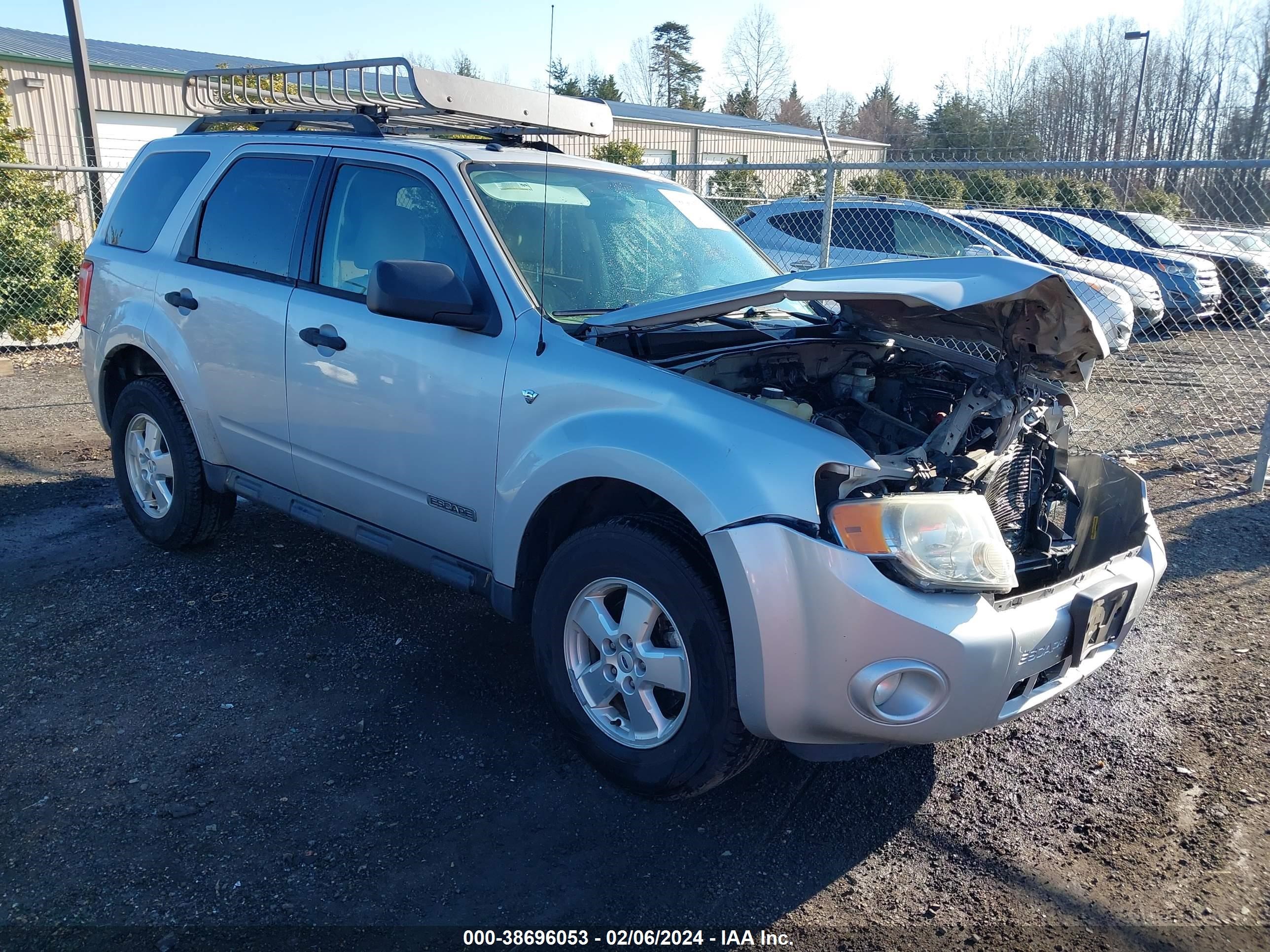 FORD ESCAPE 2008 1fmcu93138kd50535