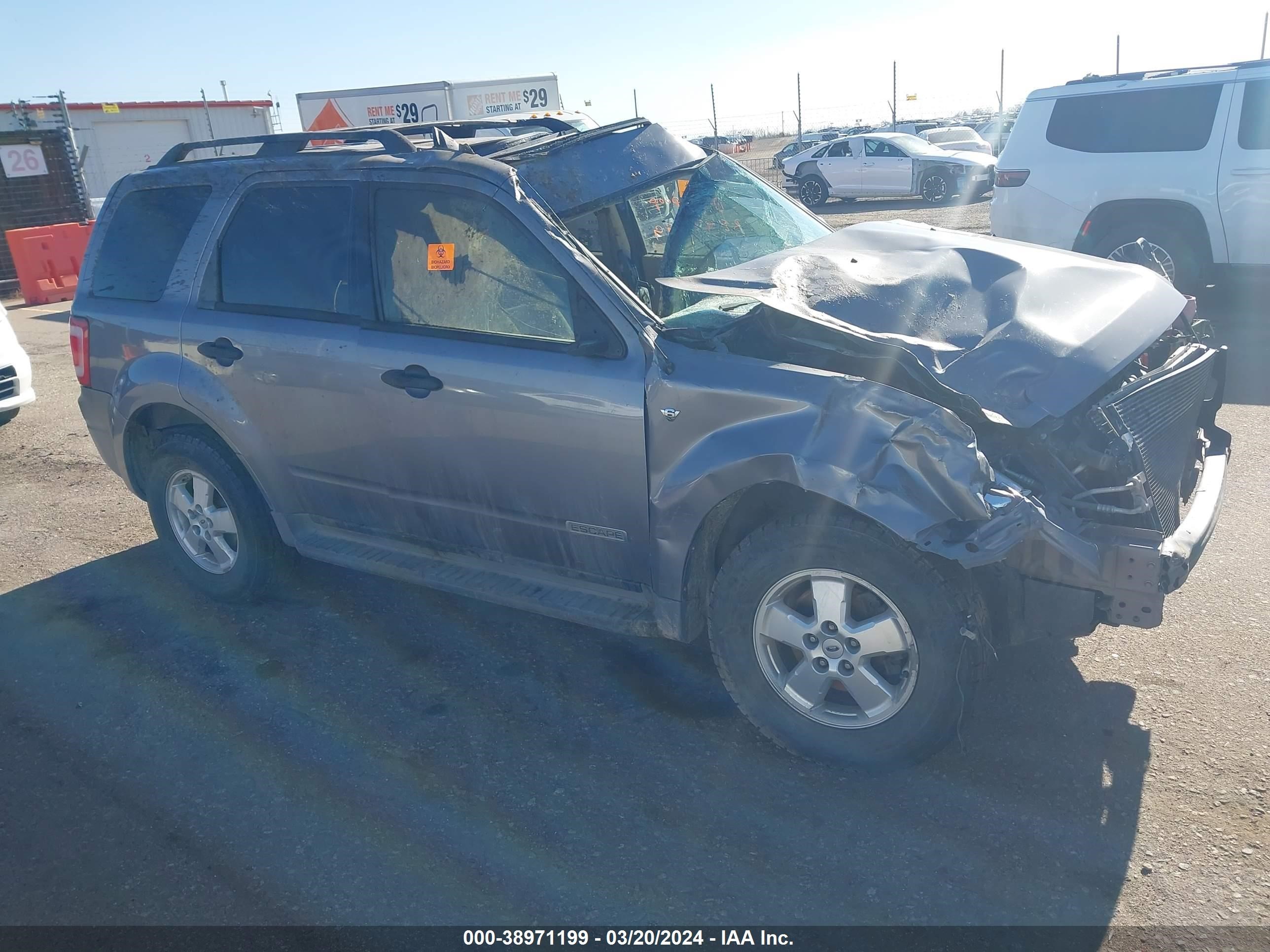 FORD ESCAPE 2008 1fmcu93148kd51970