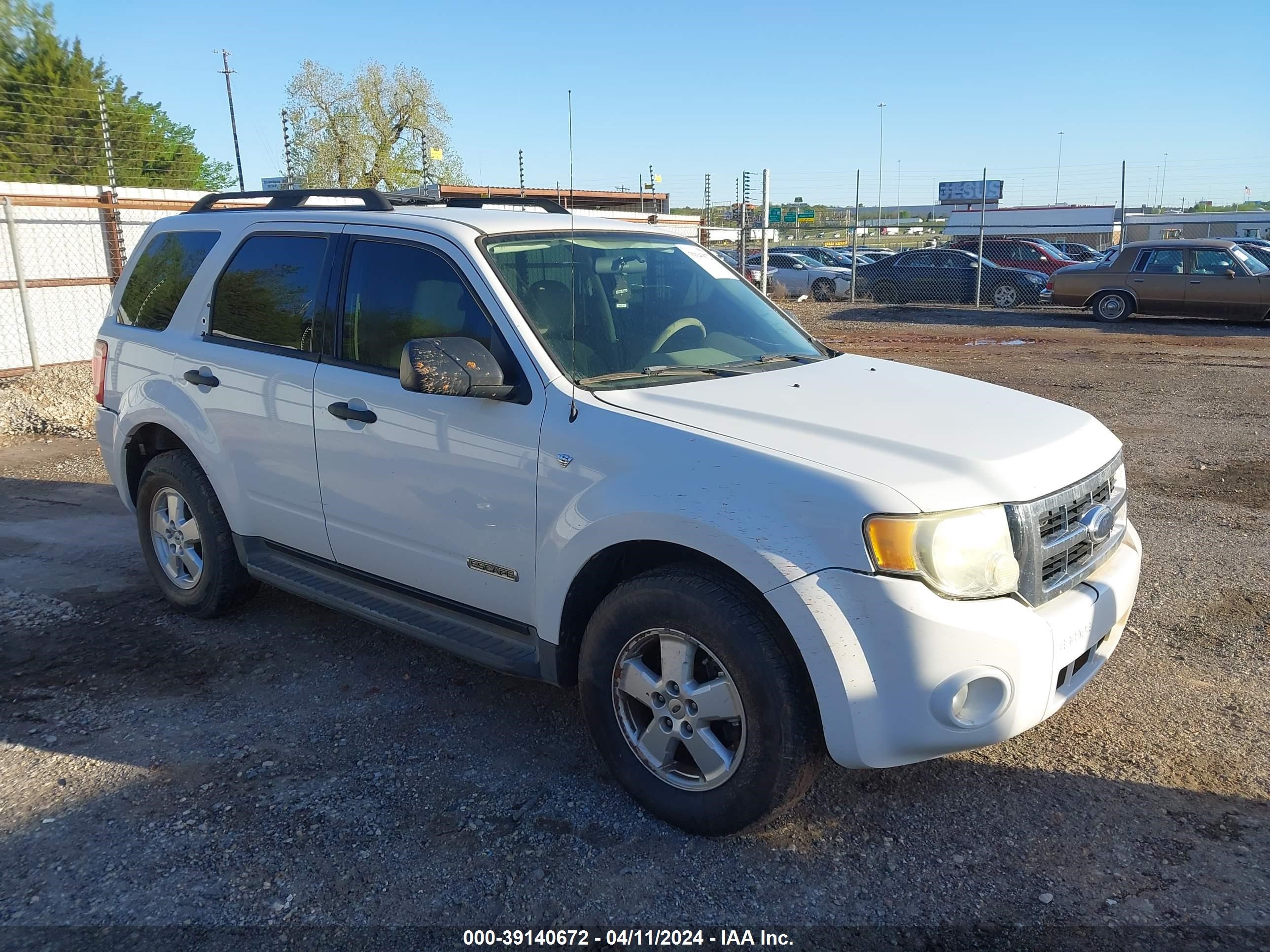 FORD ESCAPE 2008 1fmcu93148kd74486