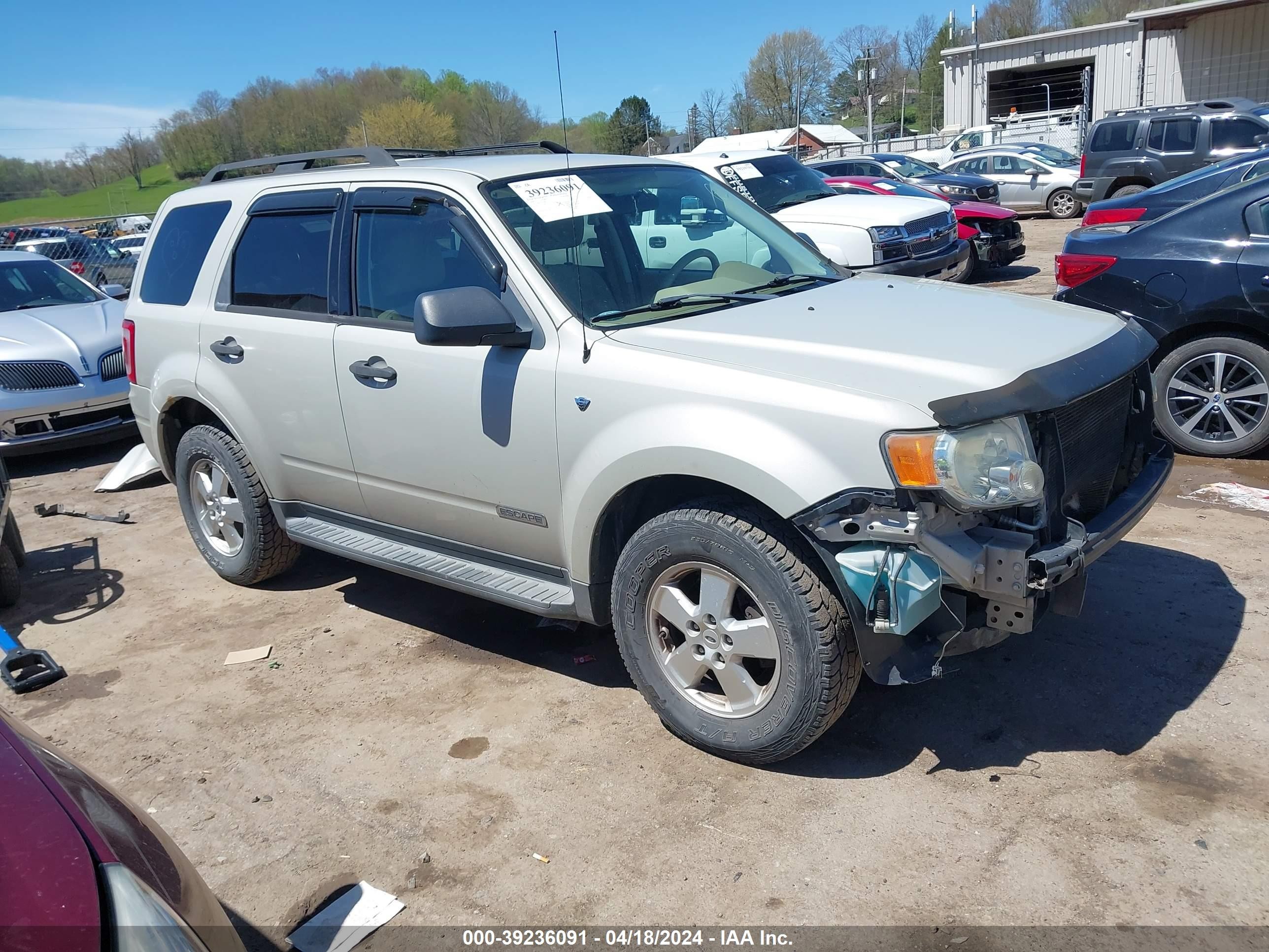 FORD ESCAPE 2008 1fmcu93168ka21165