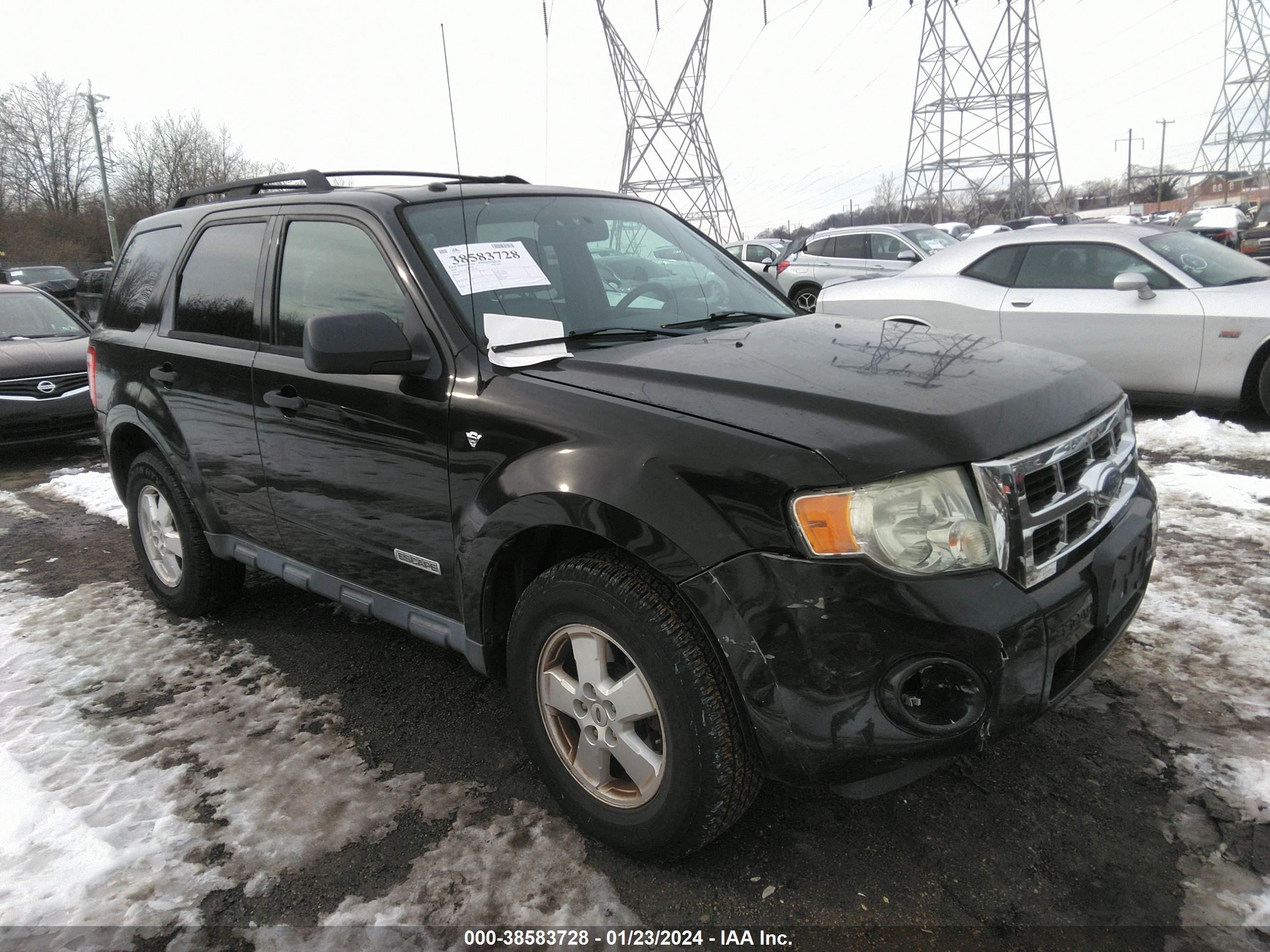 FORD ESCAPE 2008 1fmcu93168ka43344