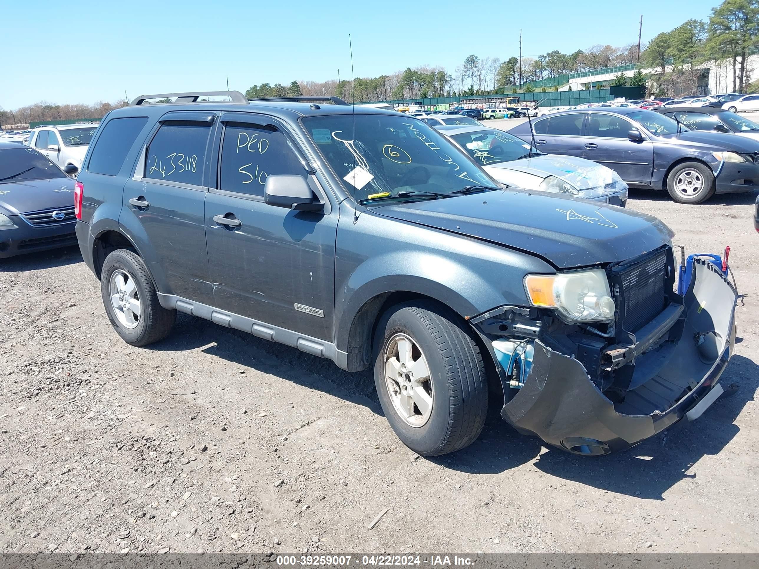 FORD ESCAPE 2008 1fmcu93z58kc82535