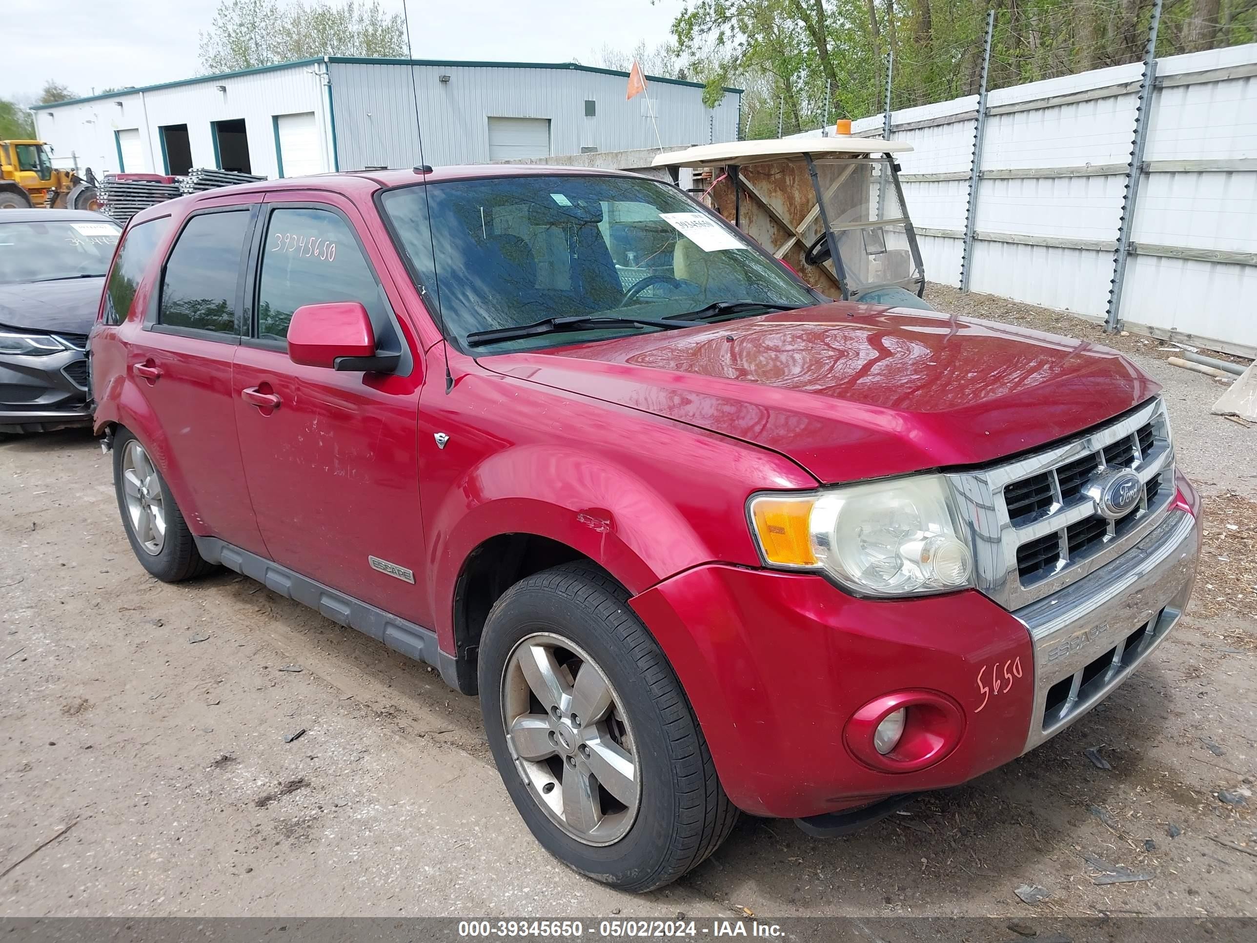 FORD ESCAPE 2008 1fmcu94138ka54834