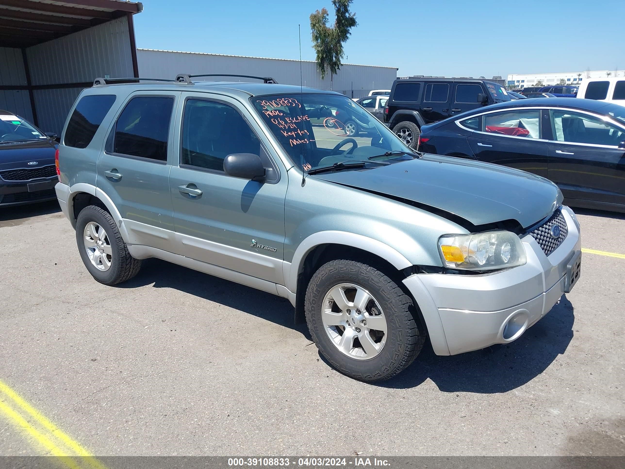 FORD ESCAPE 2006 1fmcu96h26ka43136