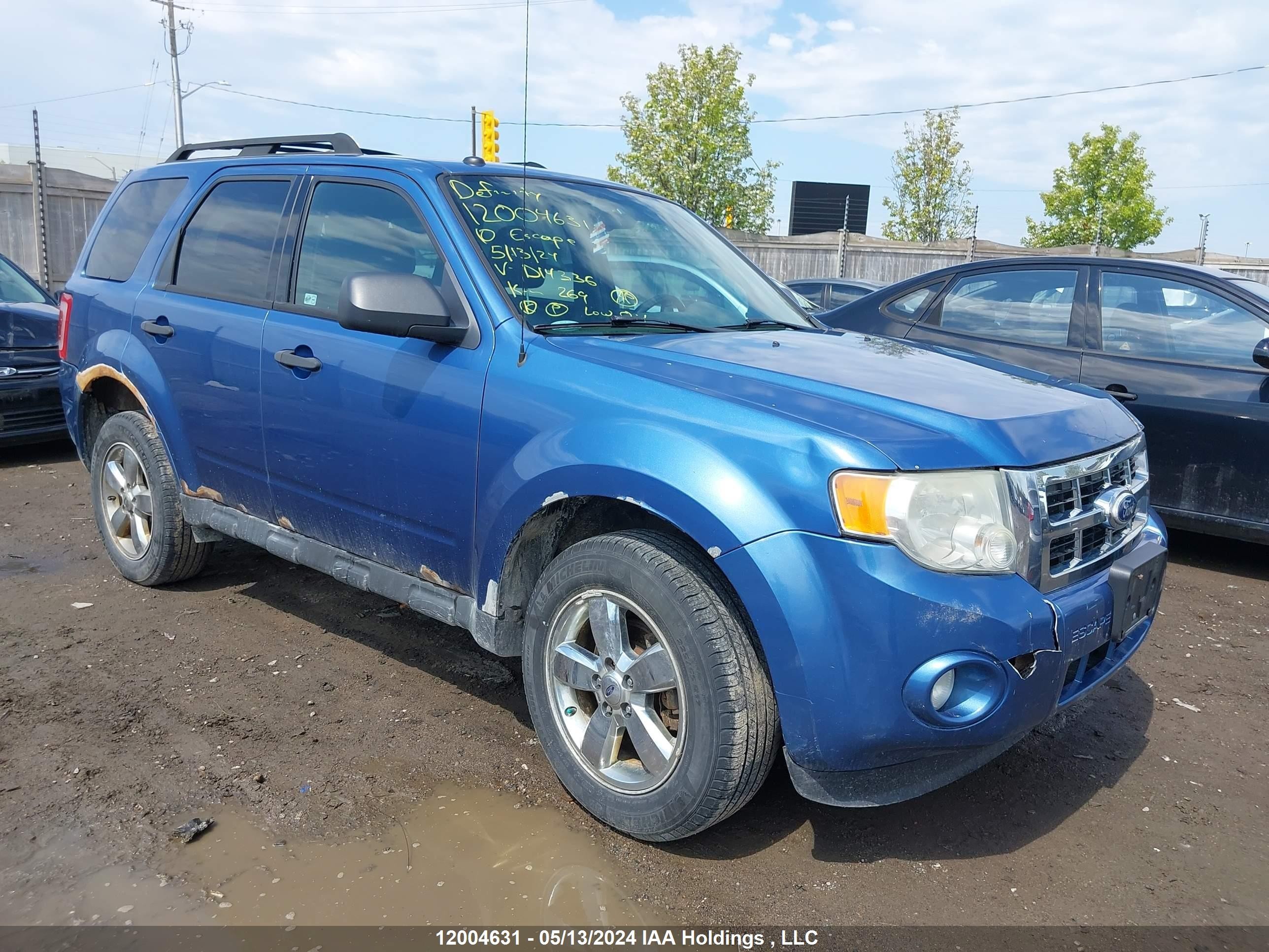 FORD ESCAPE 2010 1fmcu9dg3akd14336