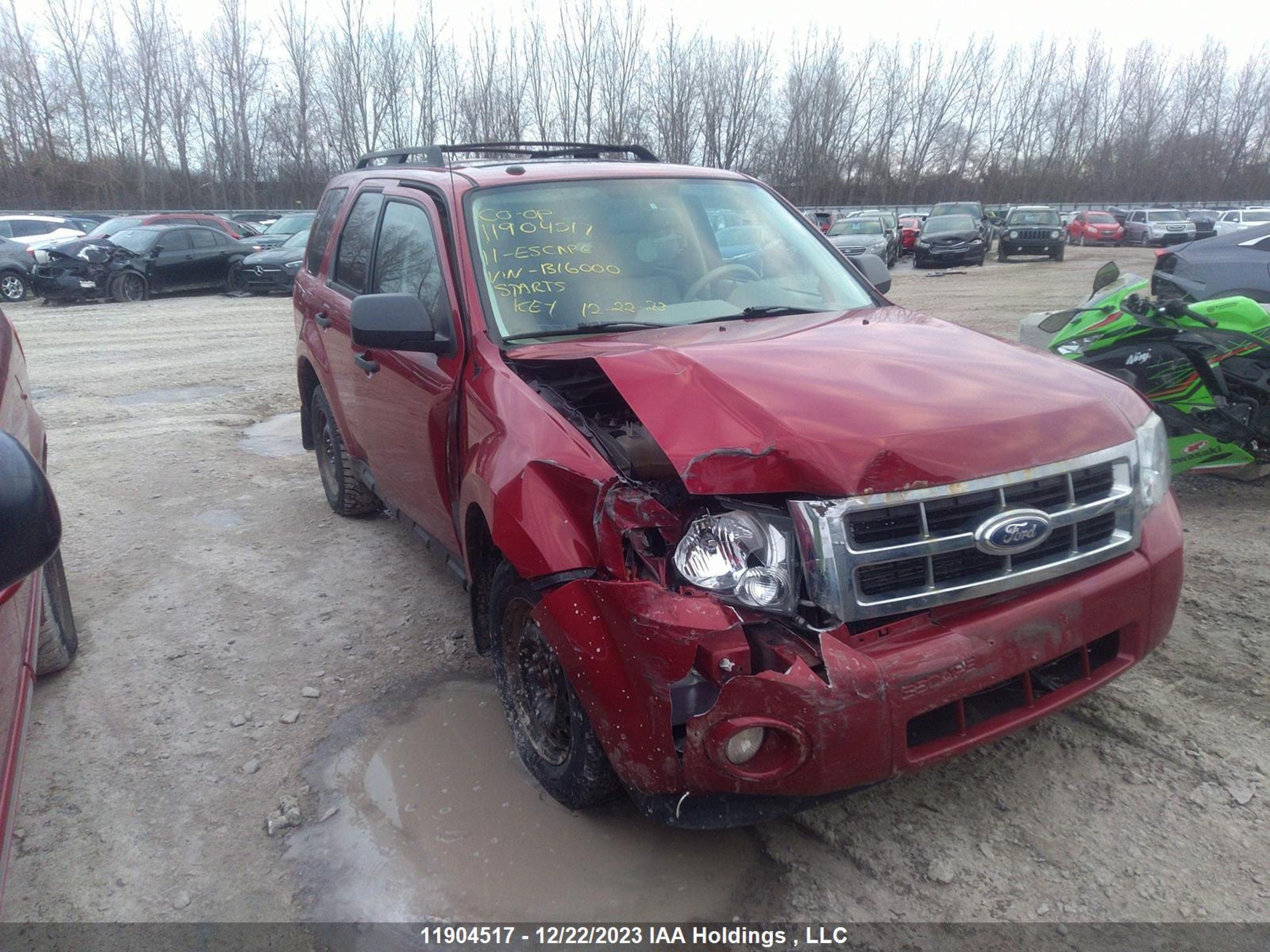 FORD ESCAPE 2011 1fmcu9dg8bkb16000