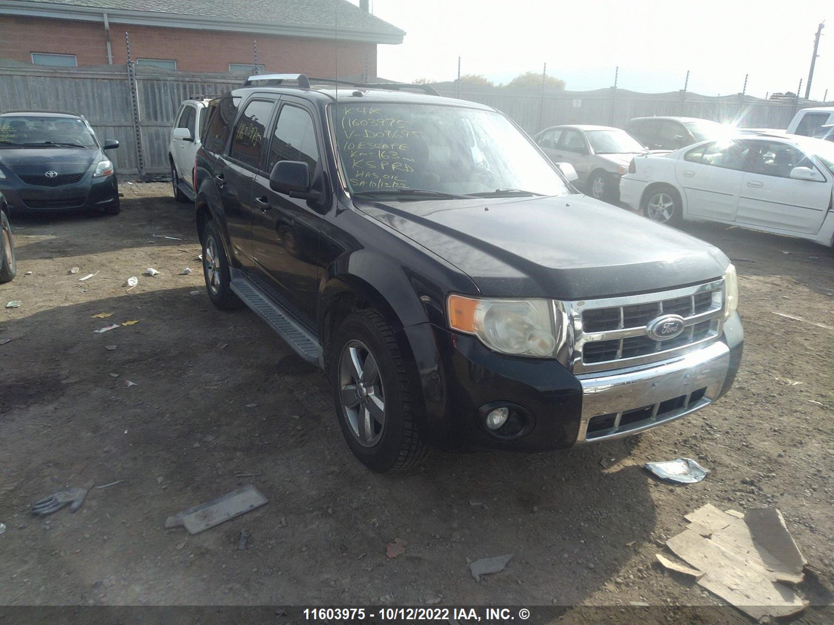 FORD ESCAPE 2010 1fmcu9eg3akd08695