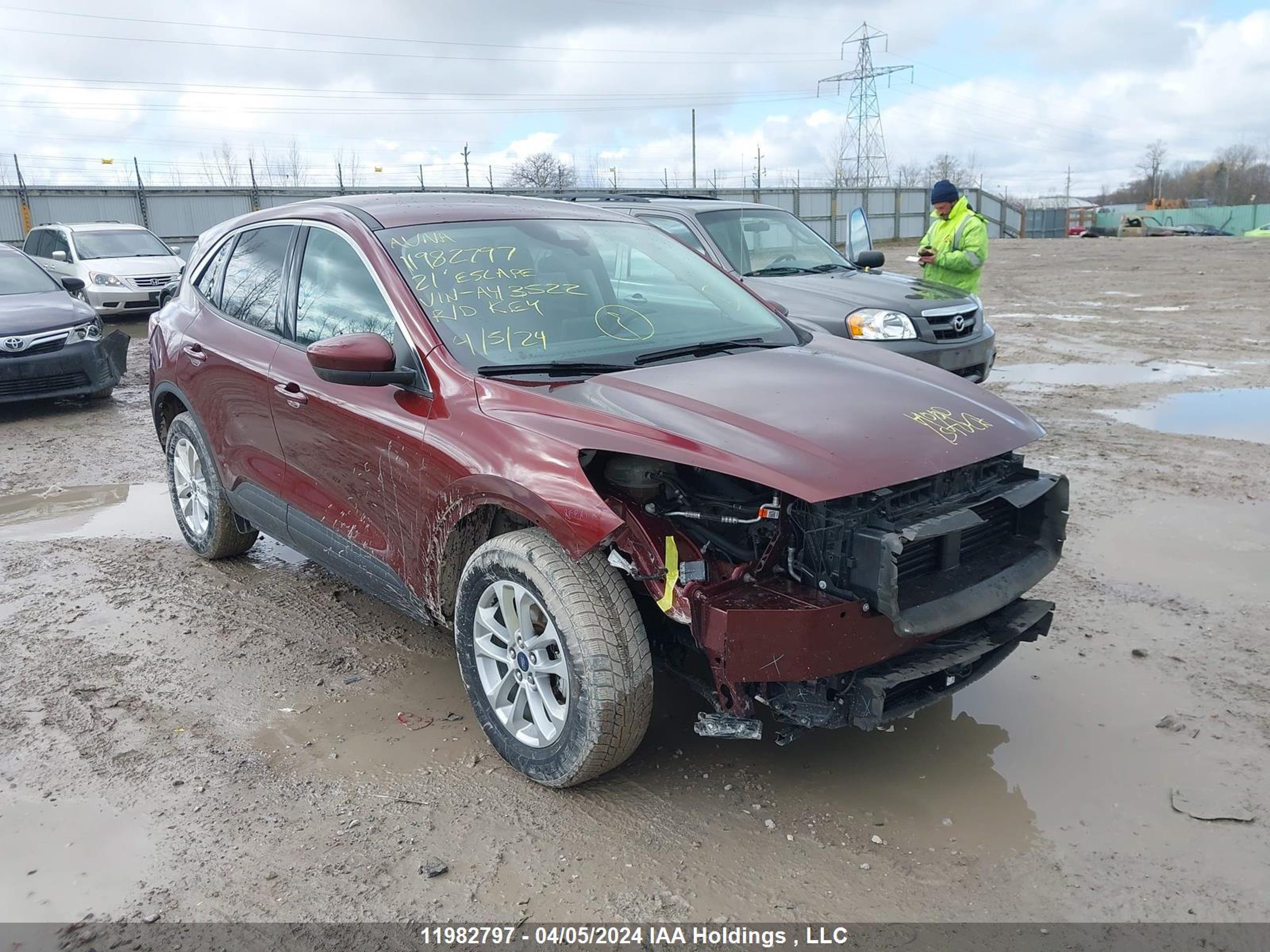 FORD ESCAPE 2021 1fmcu9g69mua43522