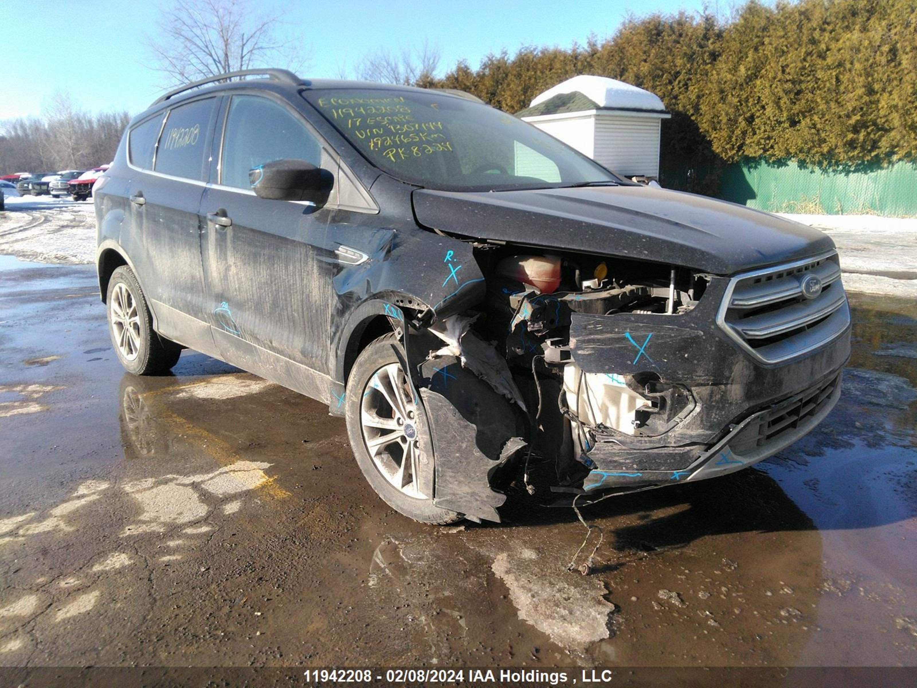 FORD ESCAPE 2017 1fmcu9g96hub07144